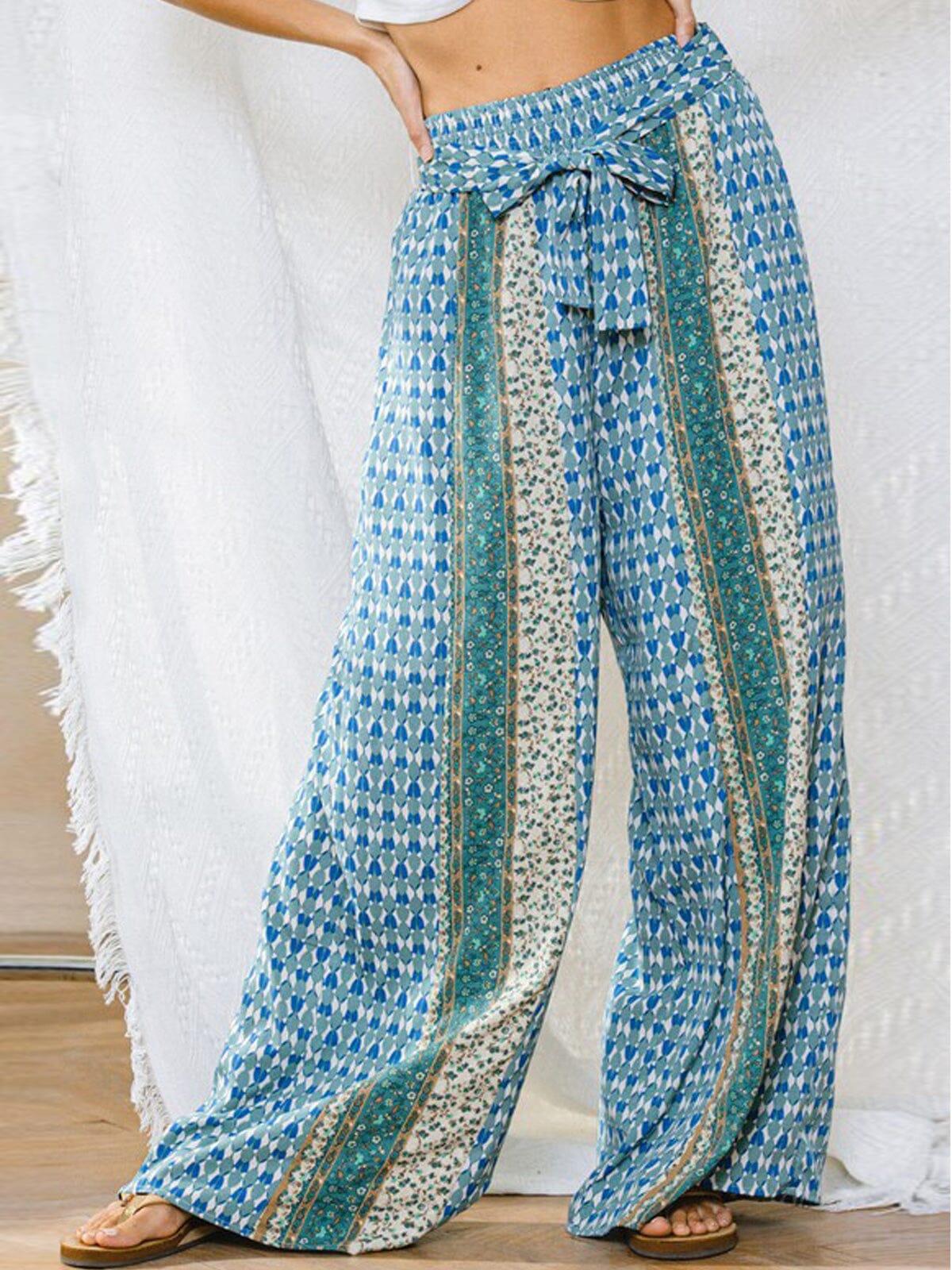 Teal wide Leg Palazzo