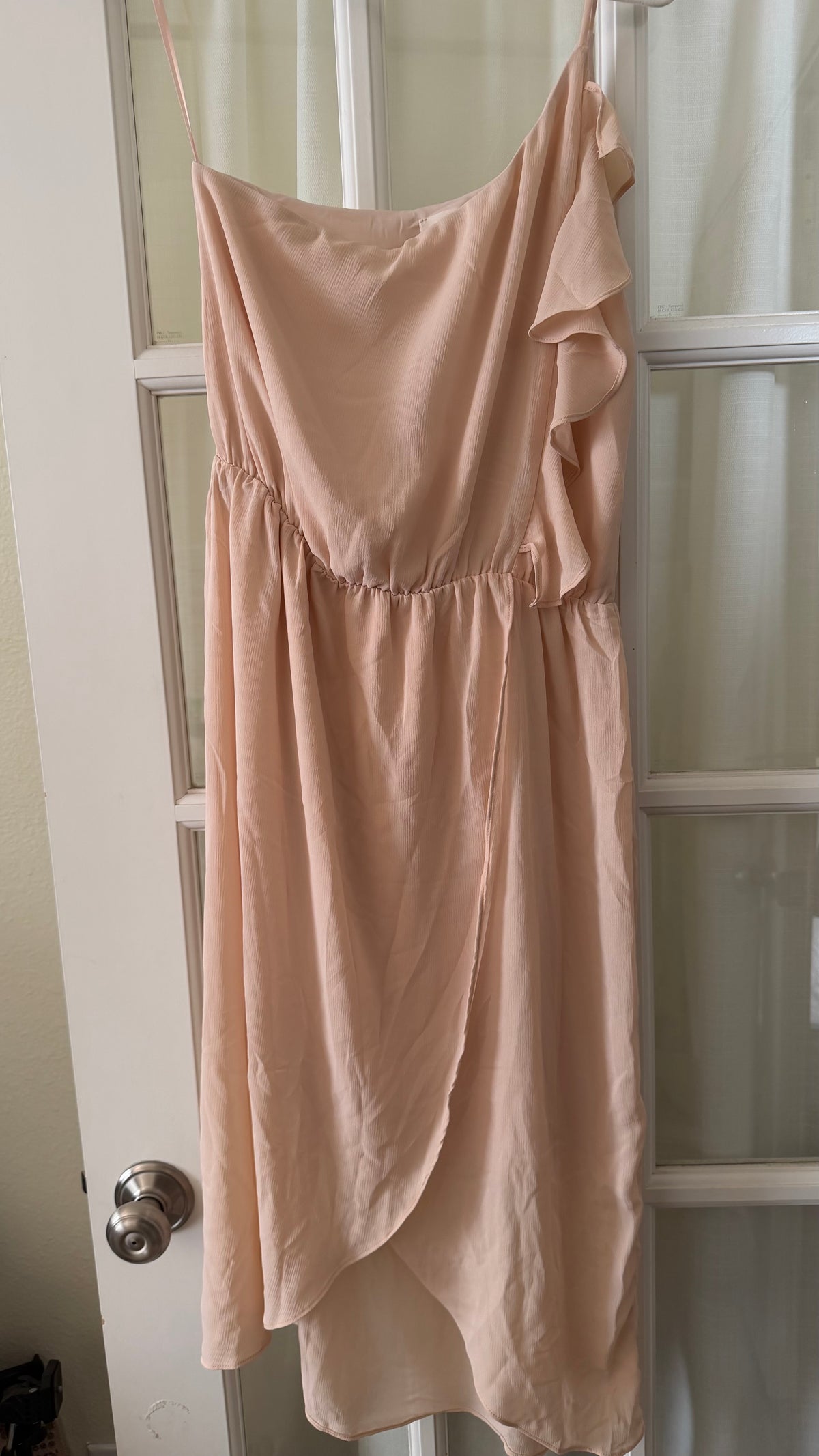 Nude Dress One shoulder