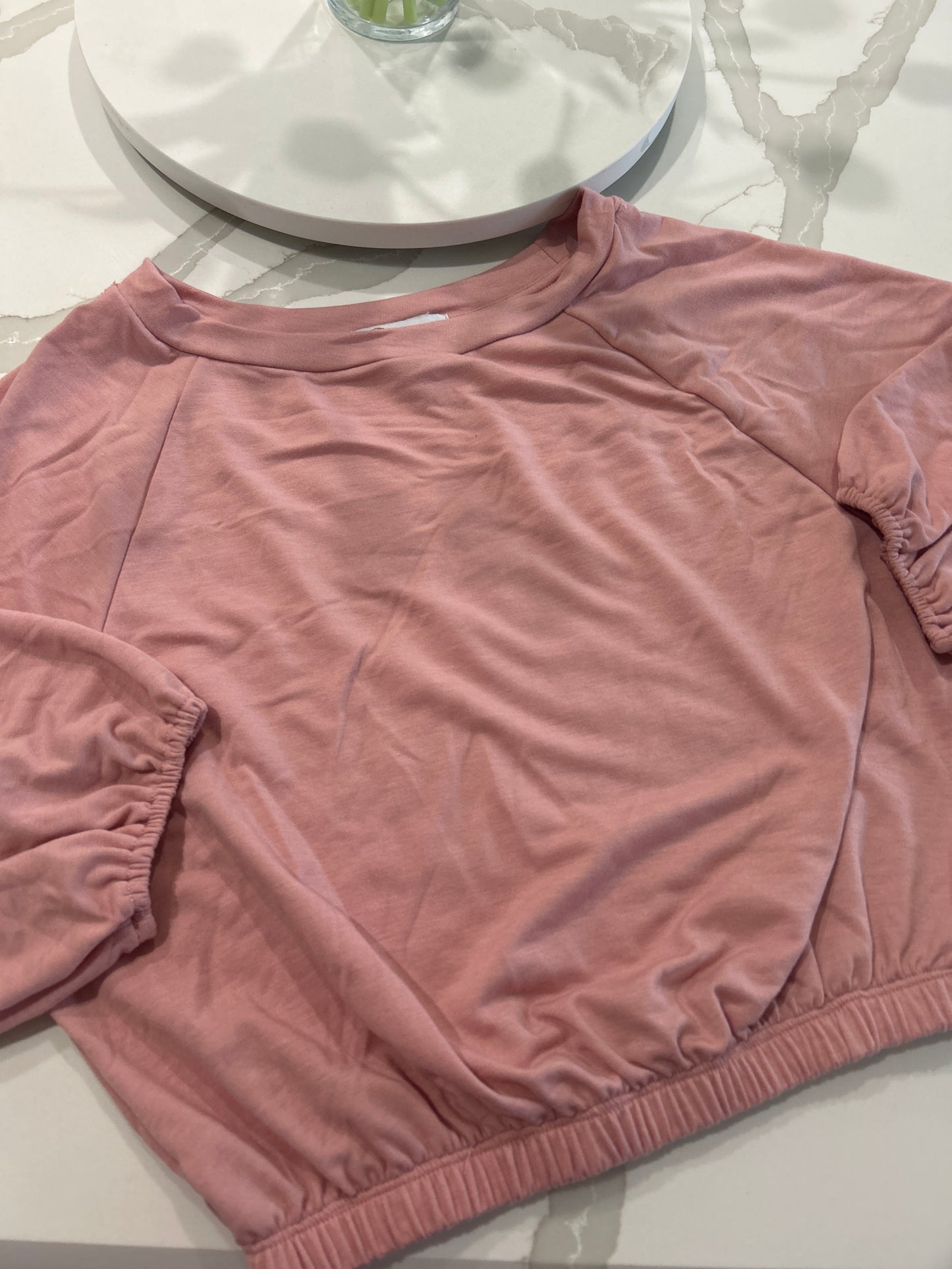 Blush crop top