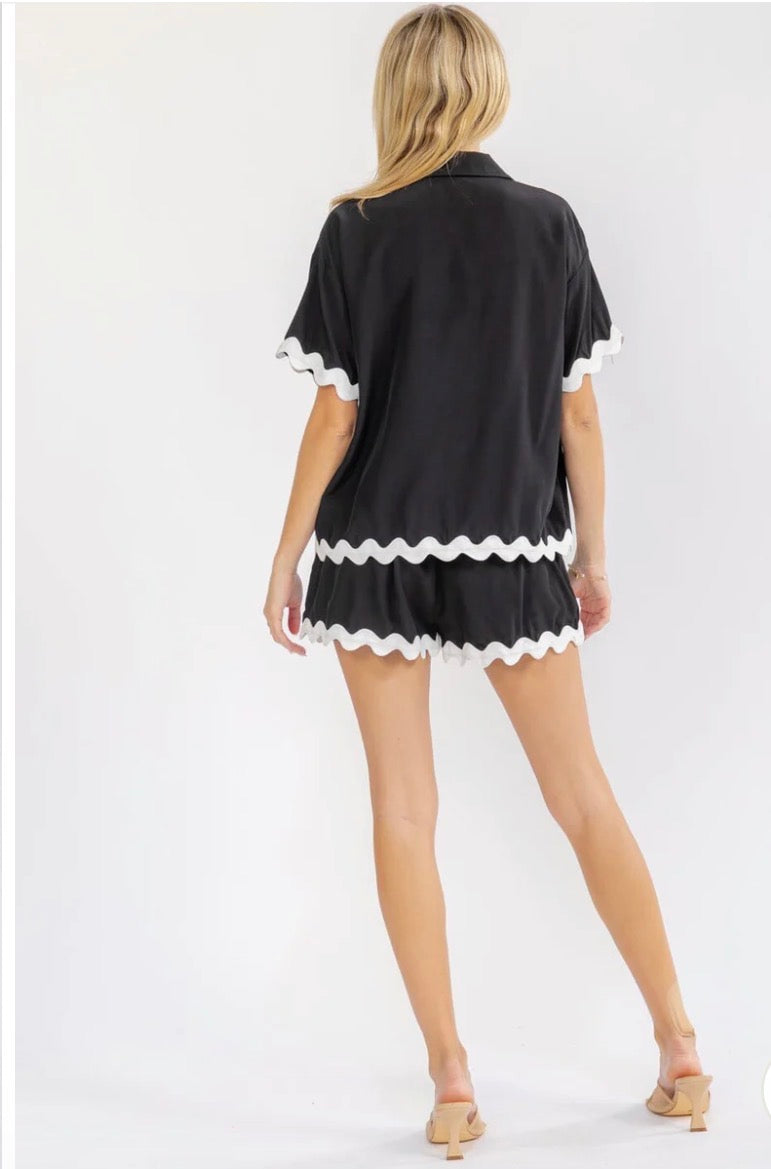 Sabrina Black Trim Set