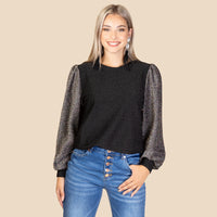 Glitter Long Sleeve Top