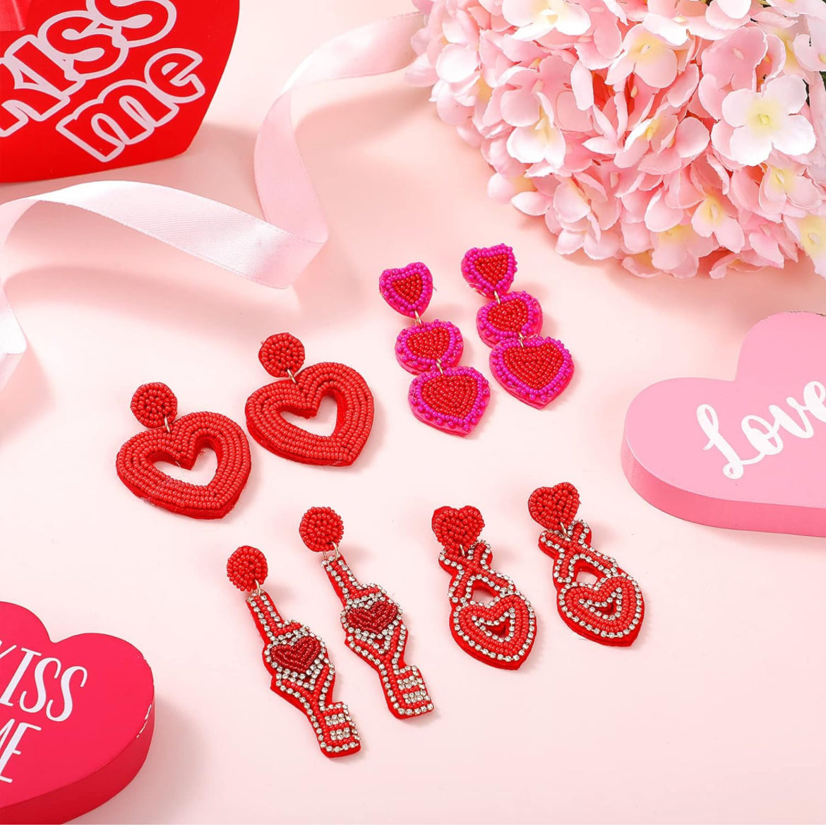 Valentine Earrings Xoxo