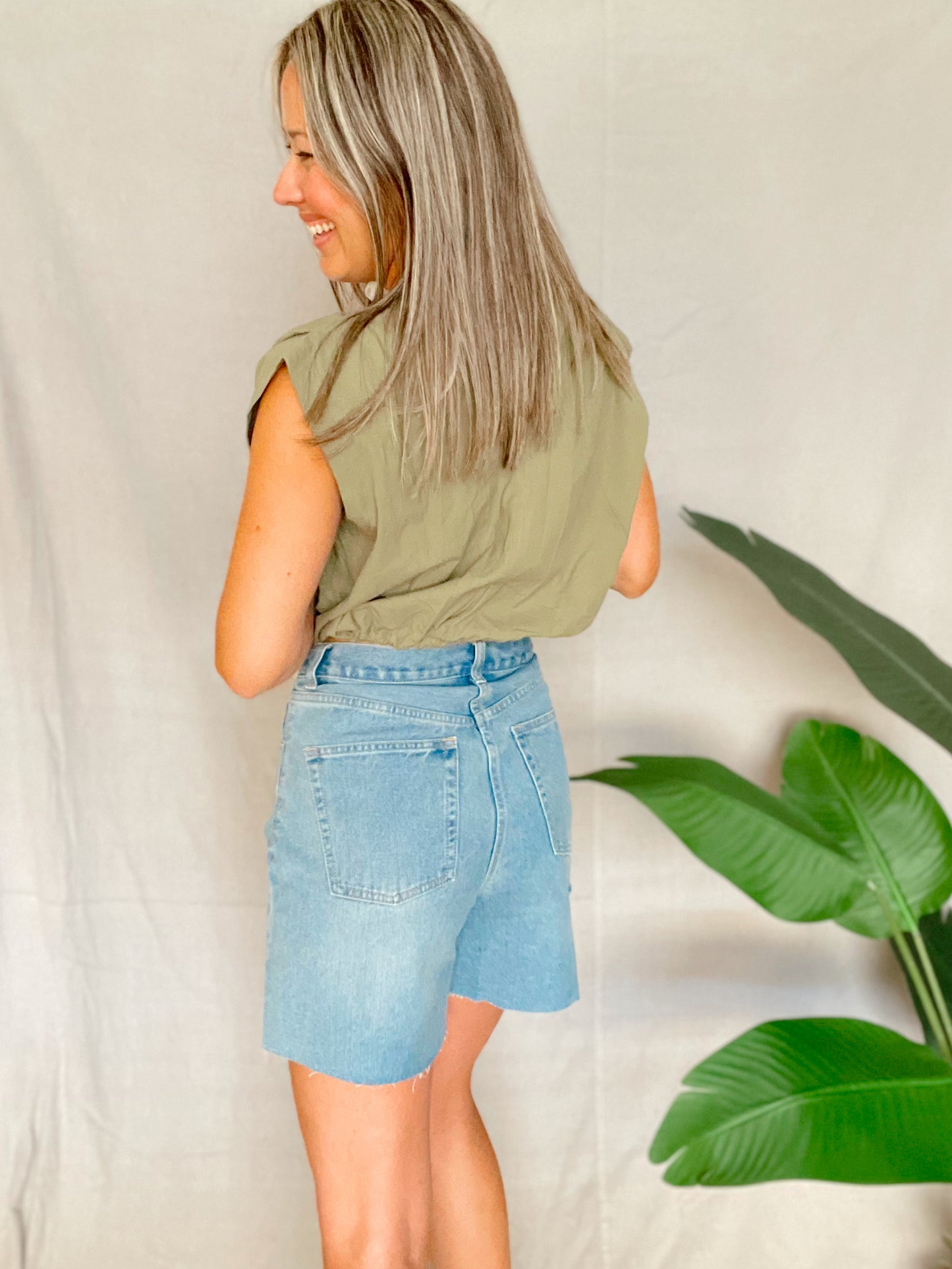Amira Olive Top
