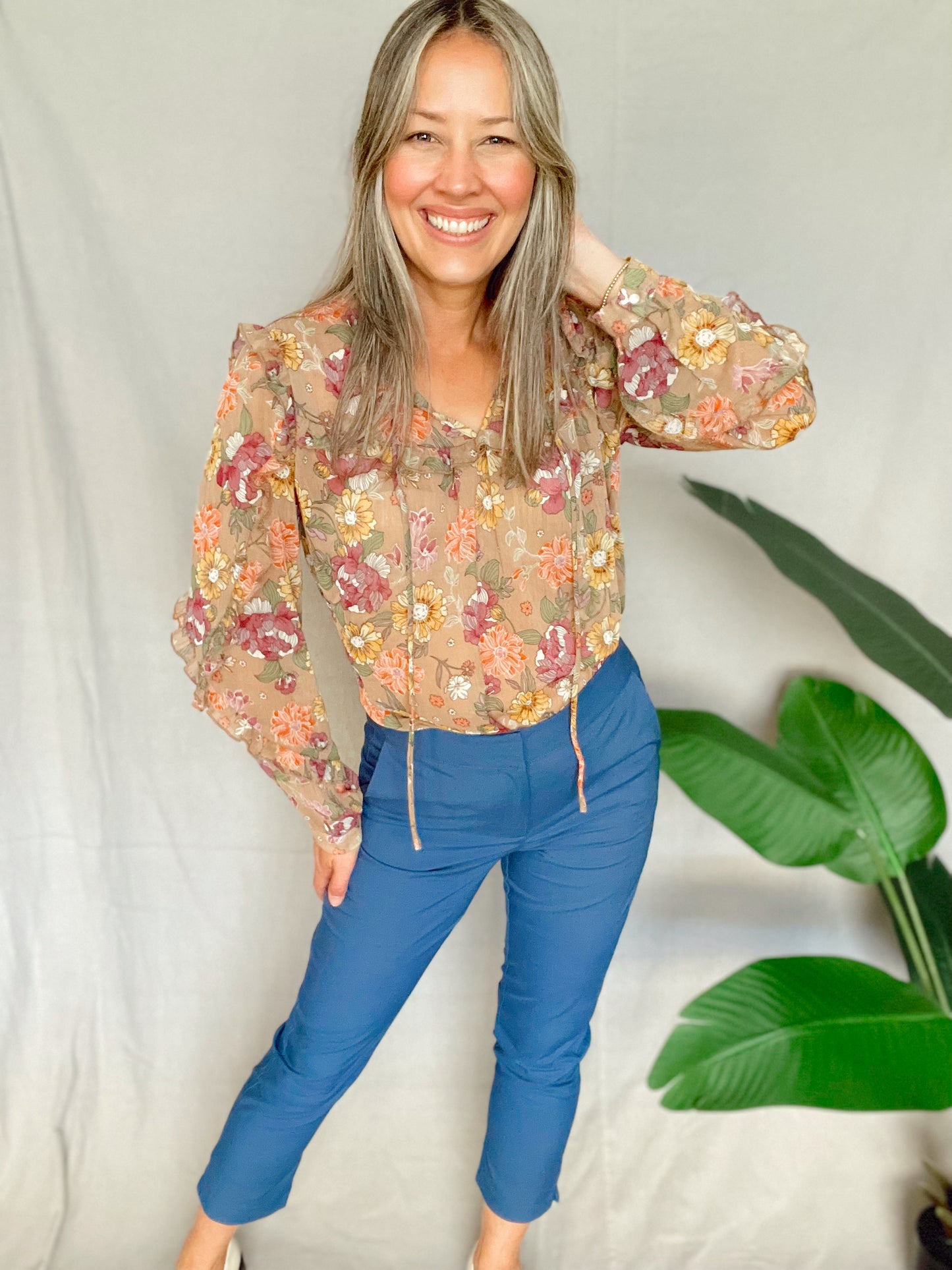 Ruffle Floral Top