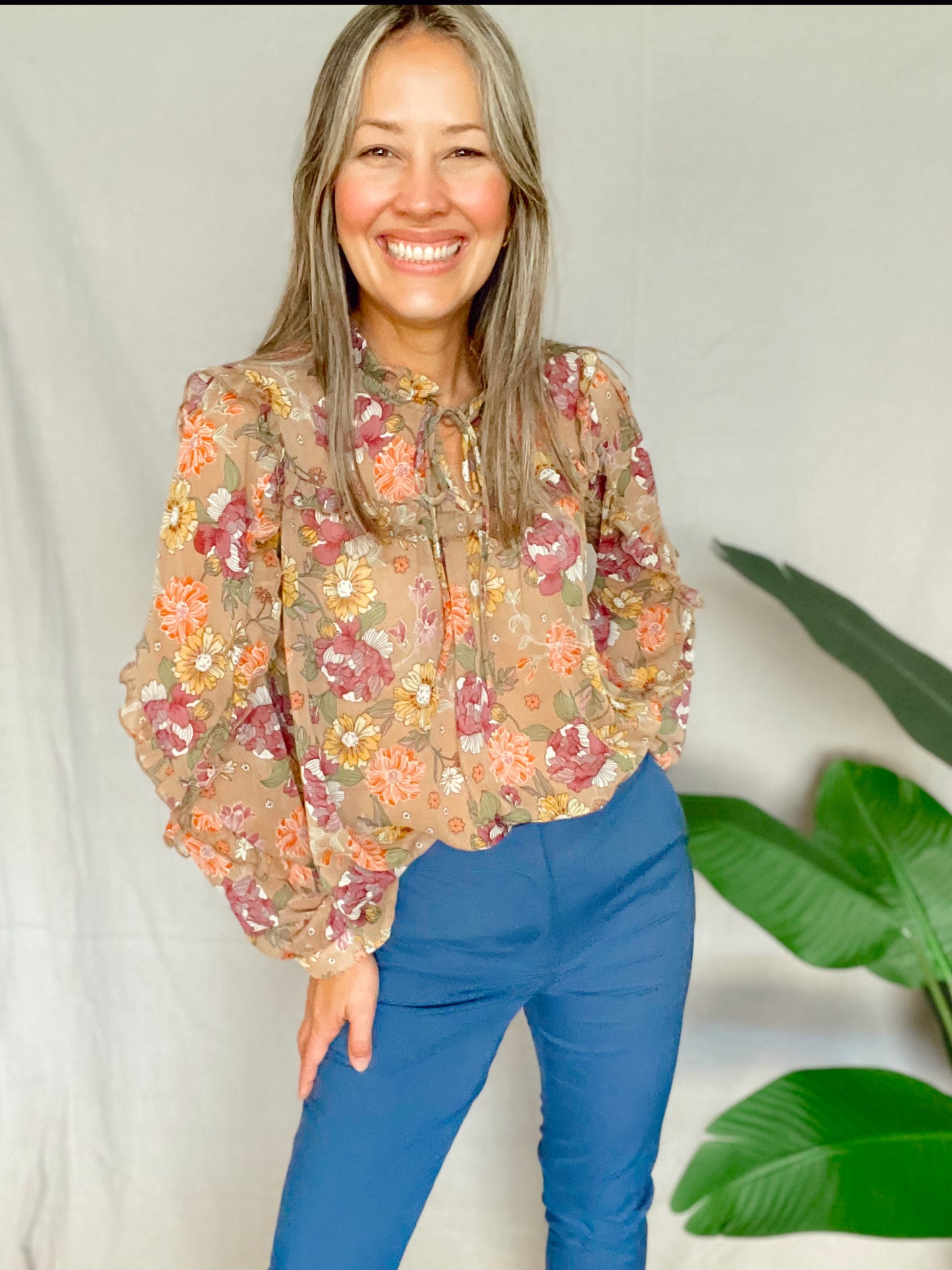 Ruffle Floral Top