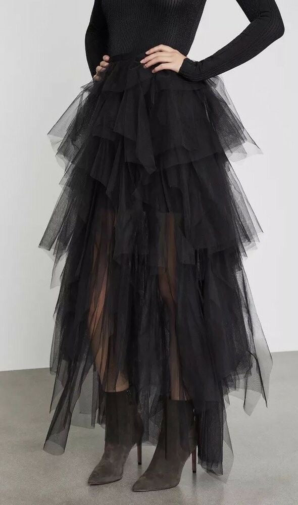 Tutu Black Maxi Skirt