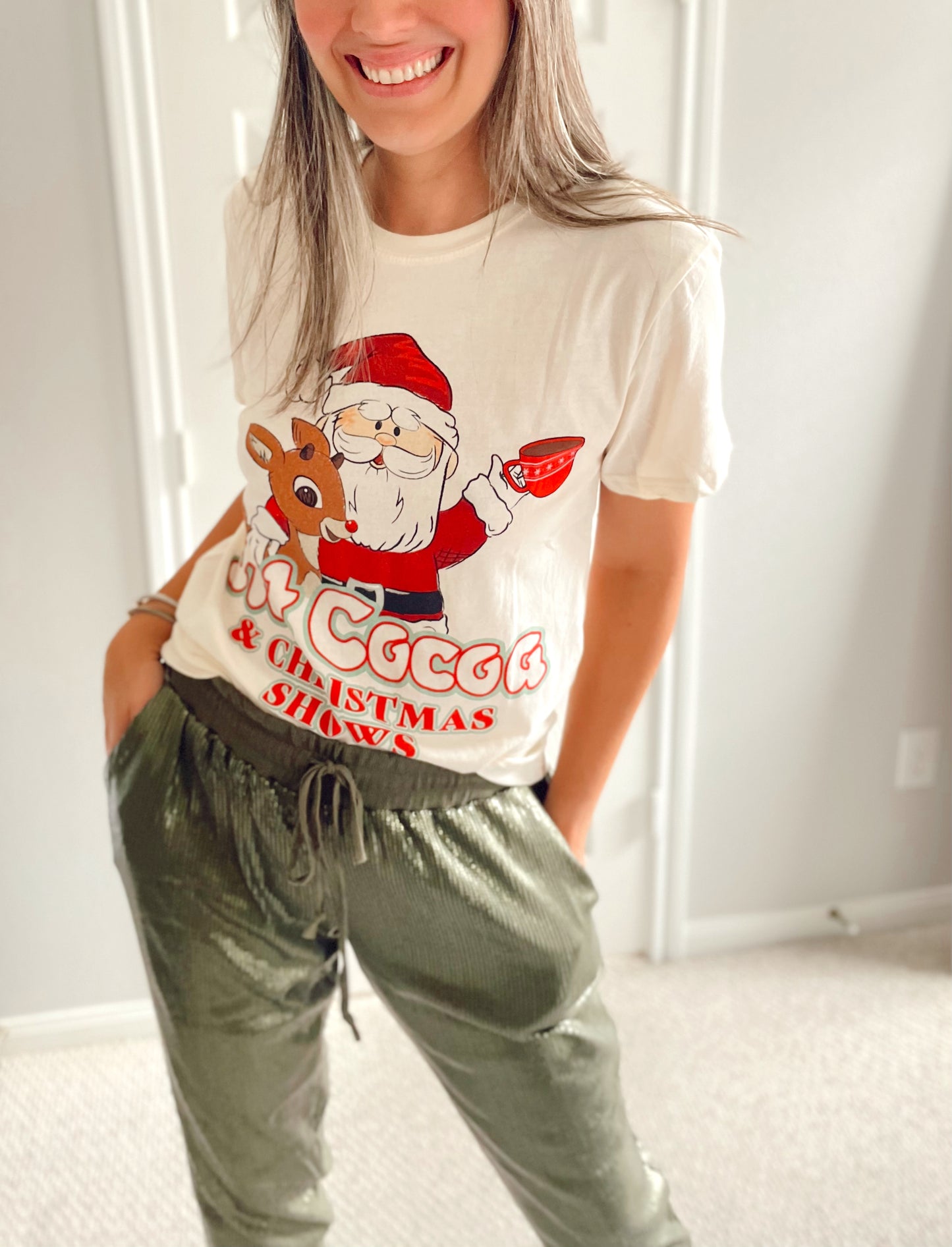 Hot Cocoa Santa Tee