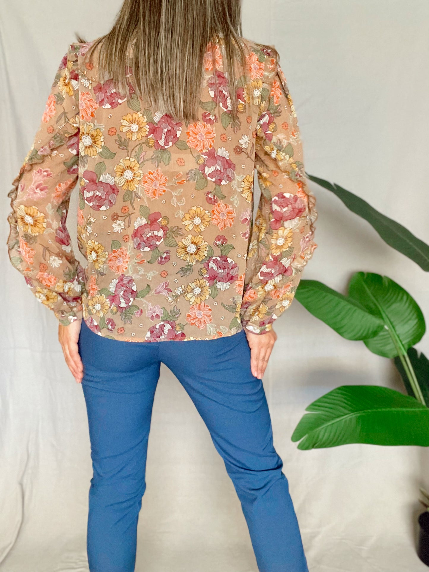 Ruffle Floral Top