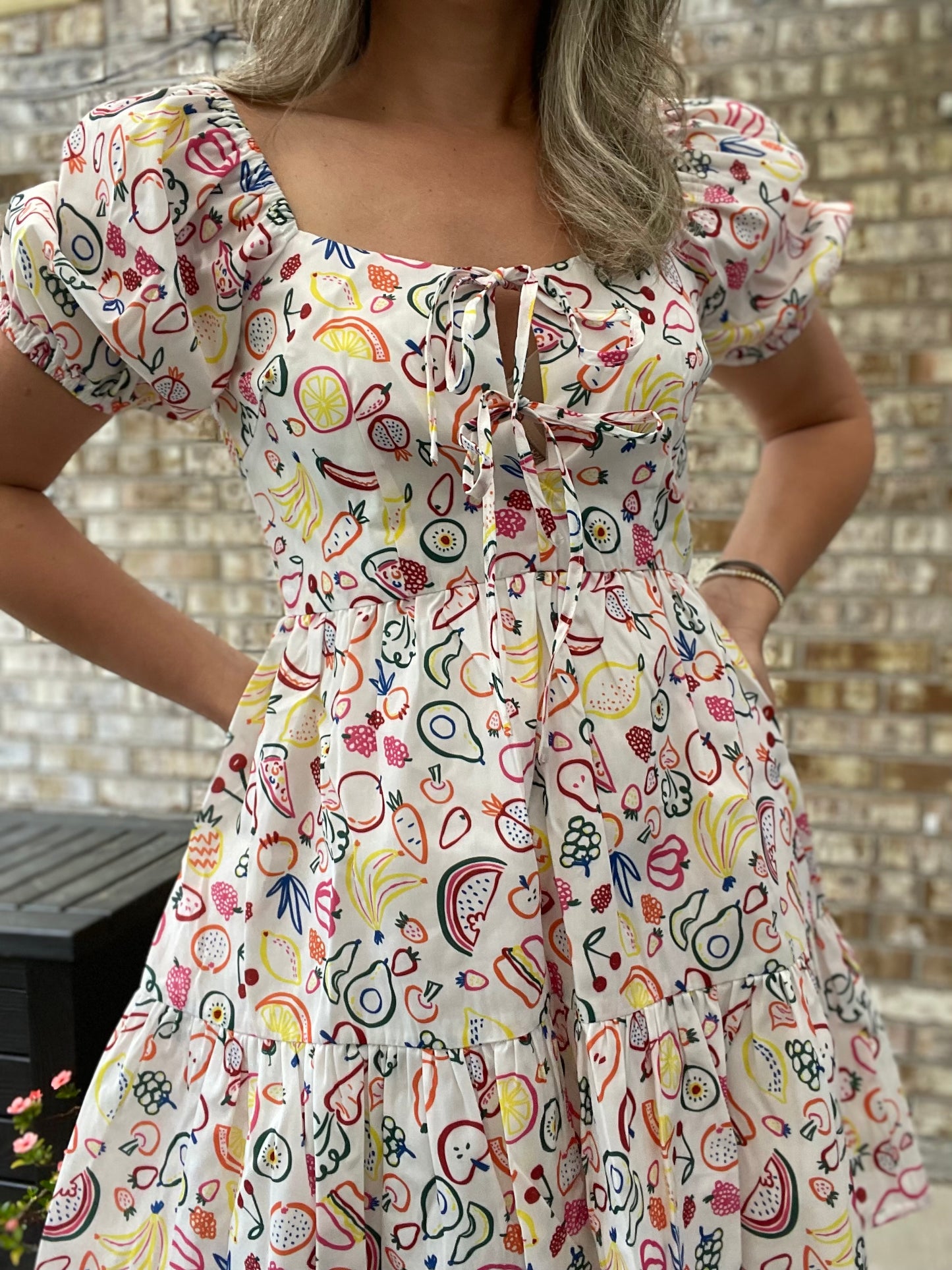 Sirene Fruit Print Dress