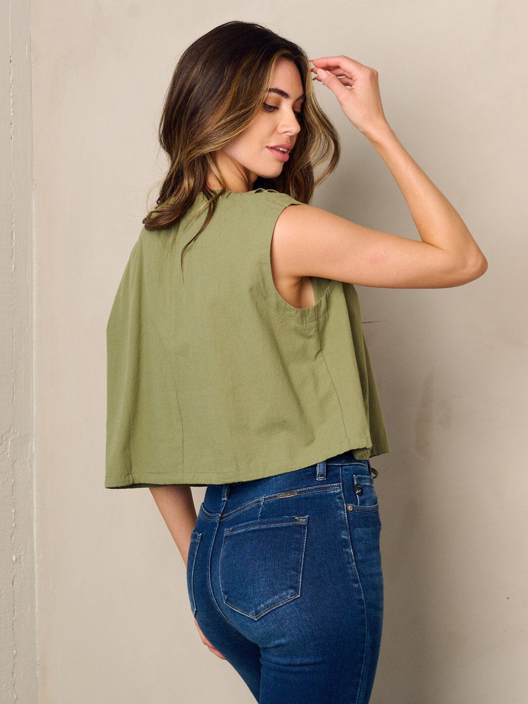 Amira Olive Top