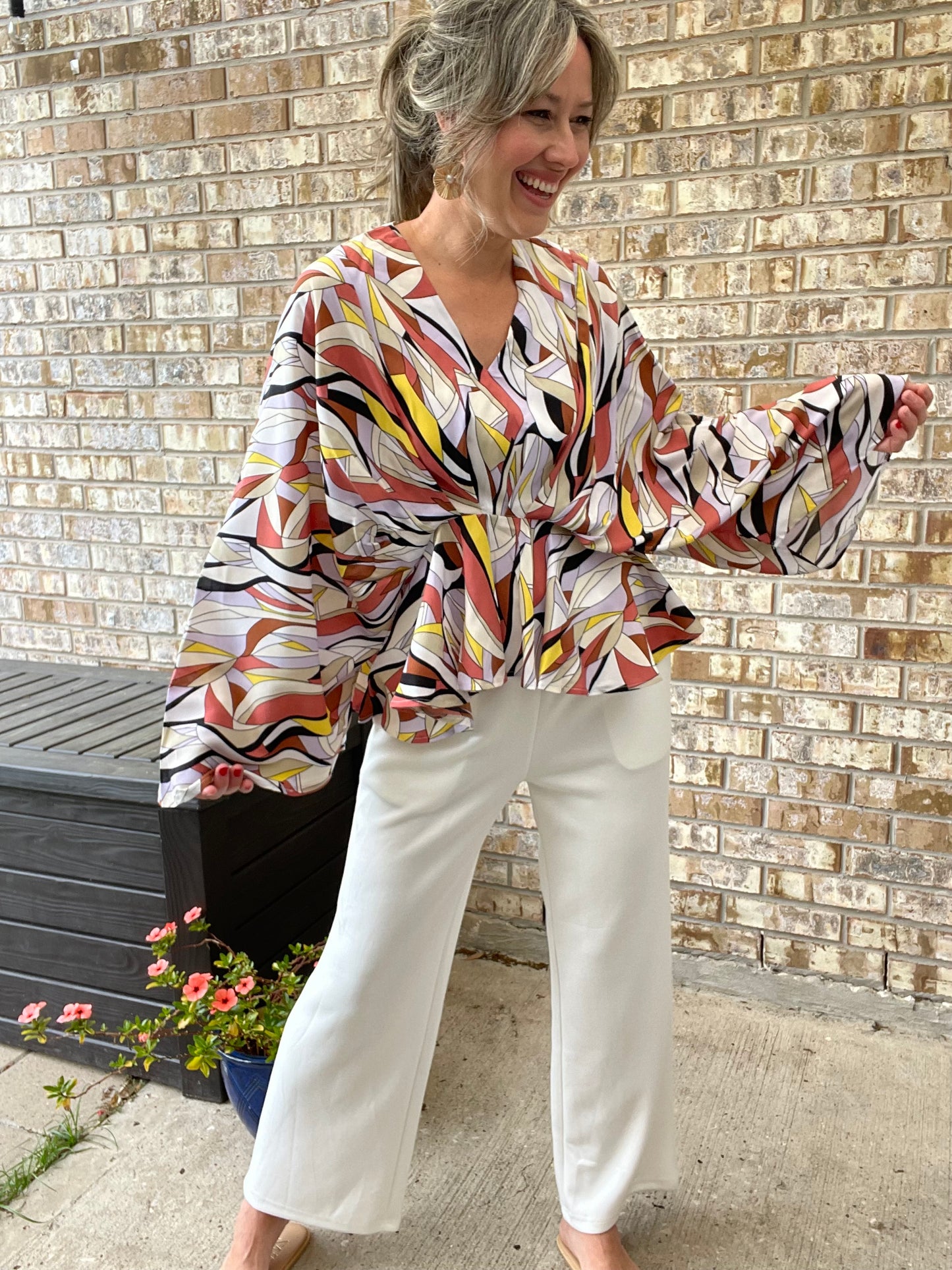 Rio Long Bell Sleeve Tunic Top