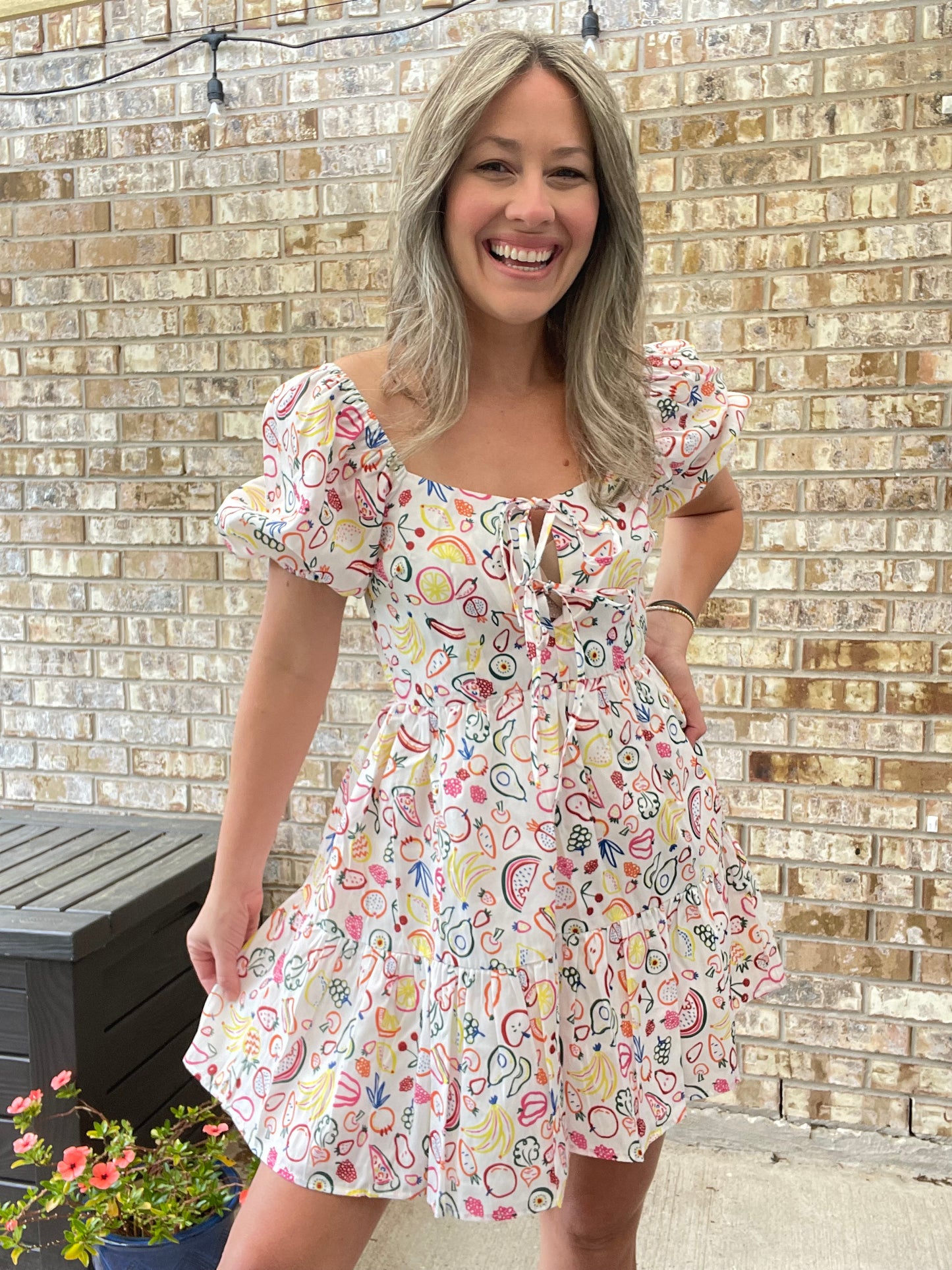 Sirene Fruit Print Dress