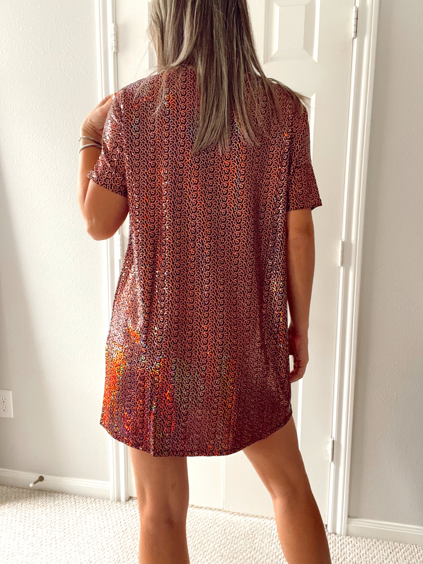 Gina Sequins Tunic Dress