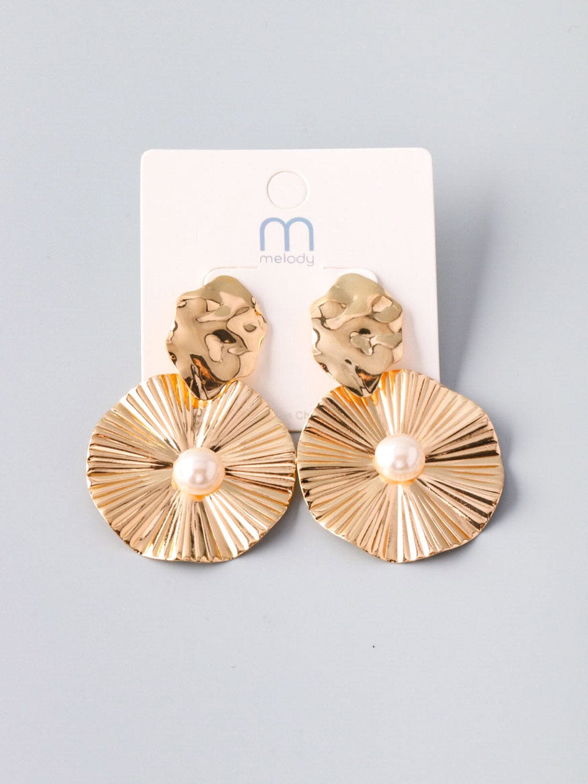 Gold Pearl Earrings