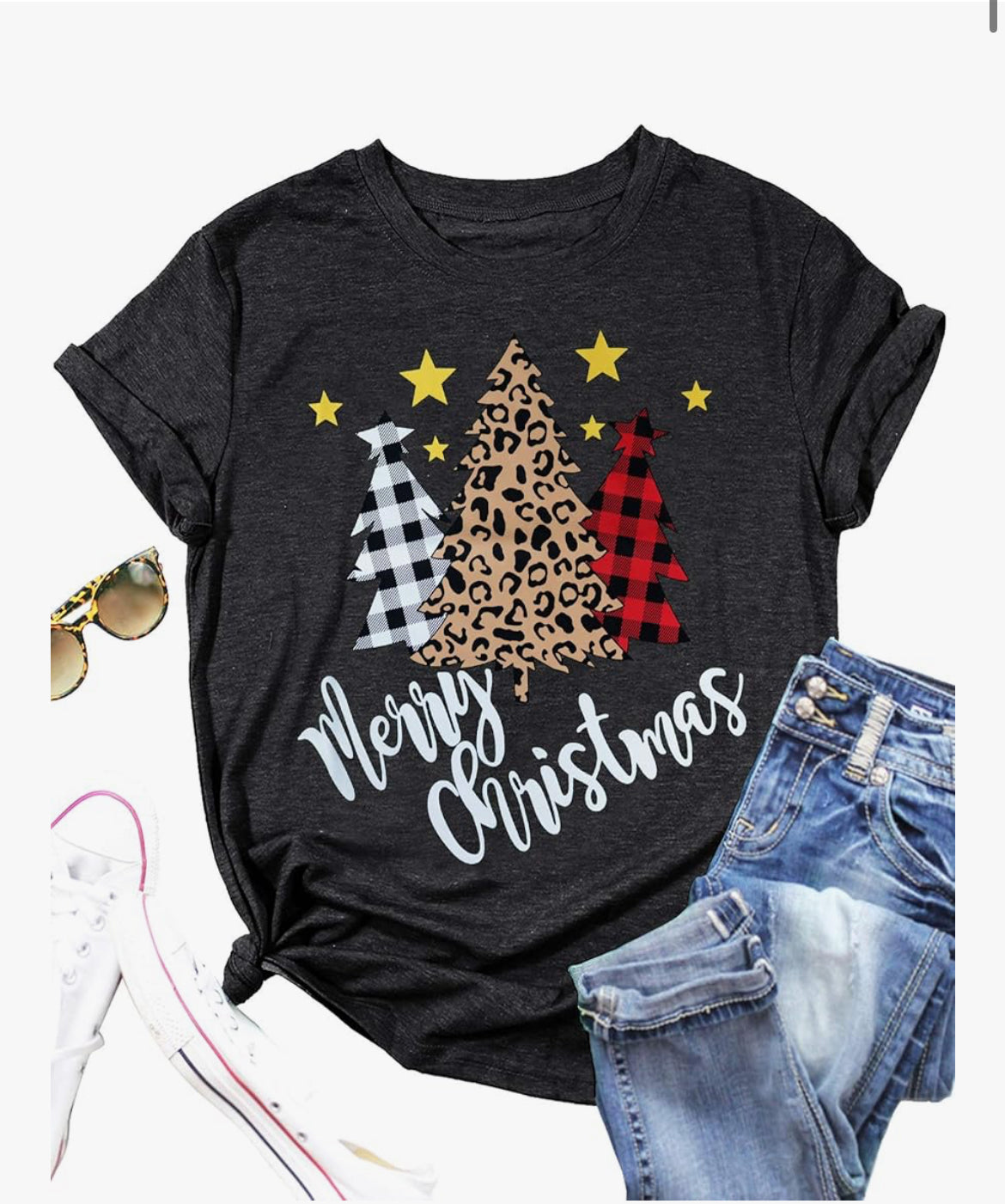 Merry Christmas Gray T-shirt