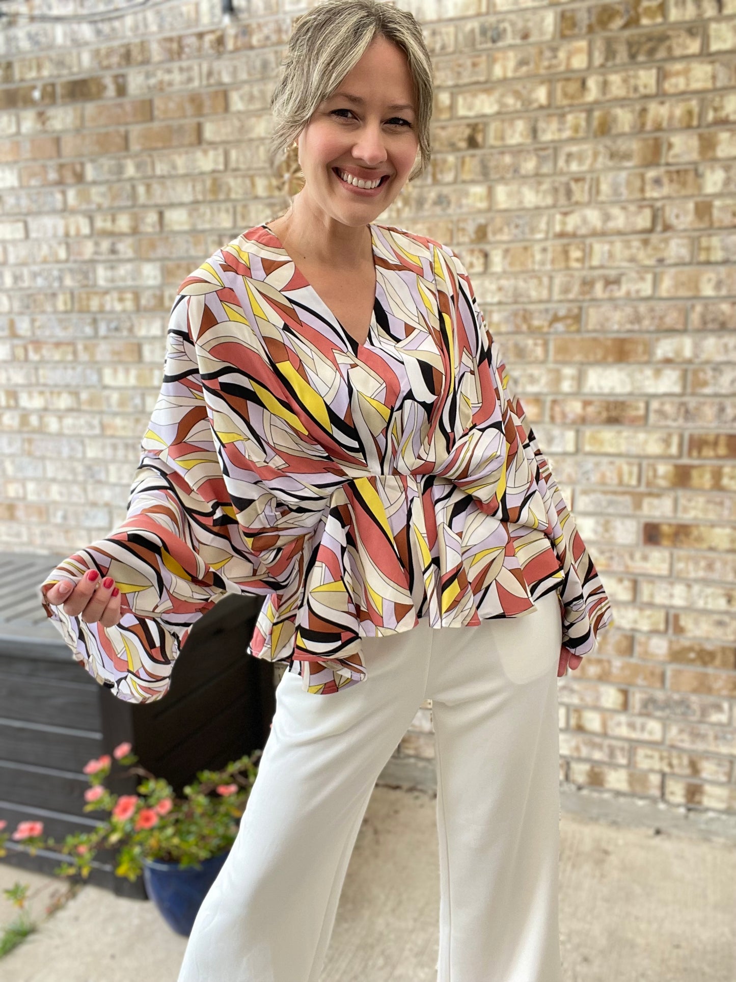 Rio Long Bell Sleeve Tunic Top
