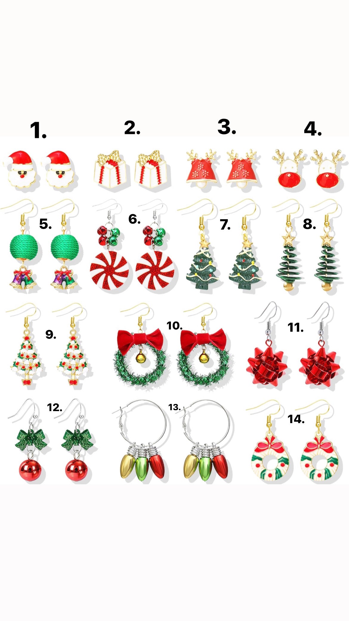 Christmas earrings