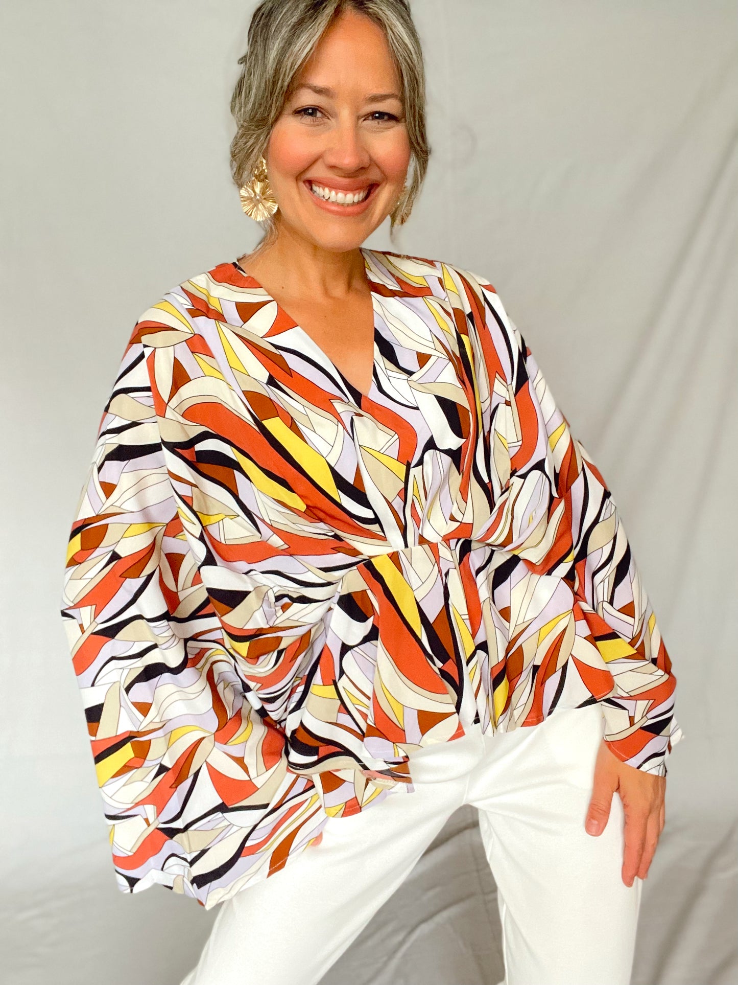 Rio Long Bell Sleeve Tunic Top