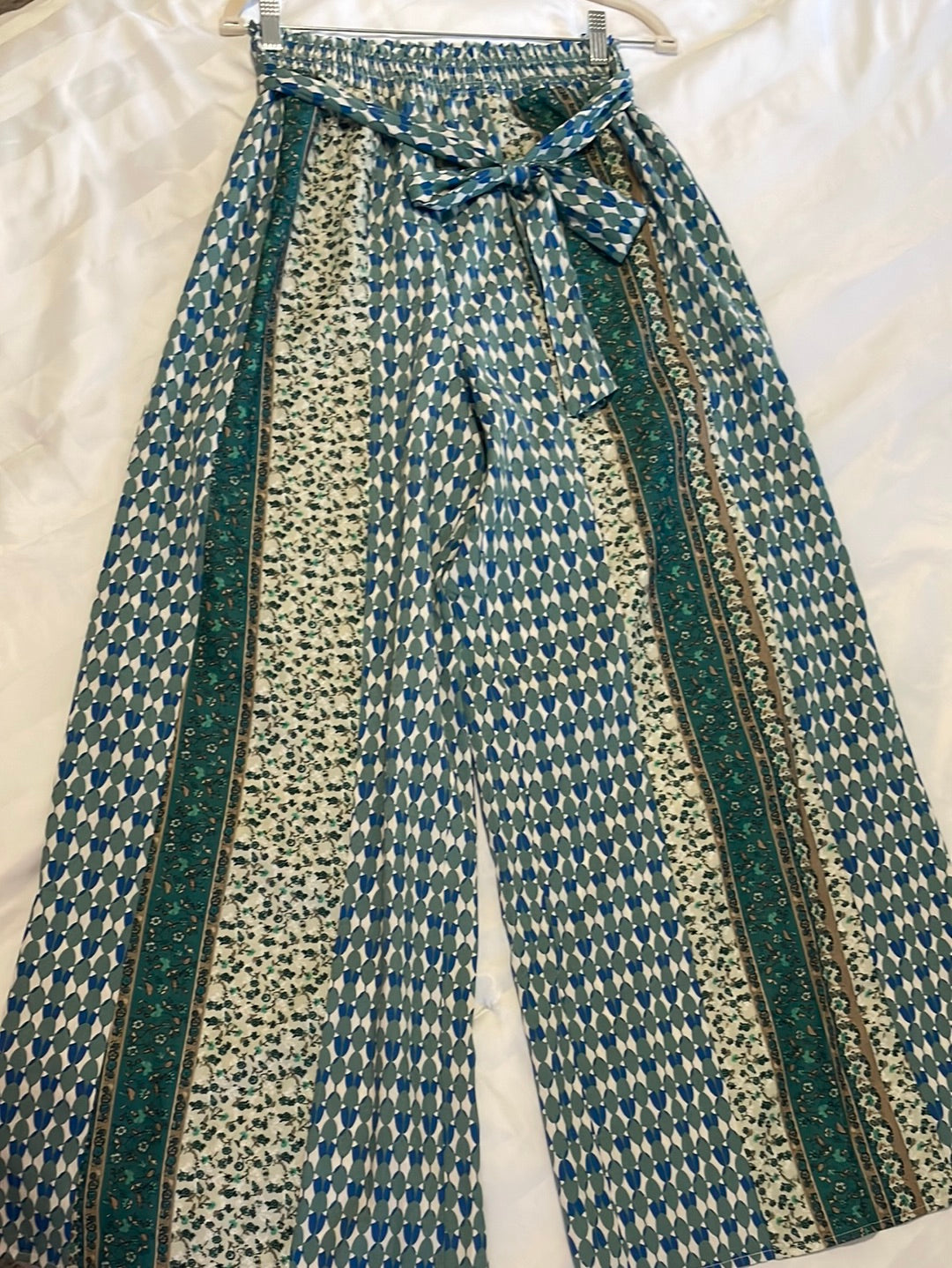 Teal wide Leg Palazzo