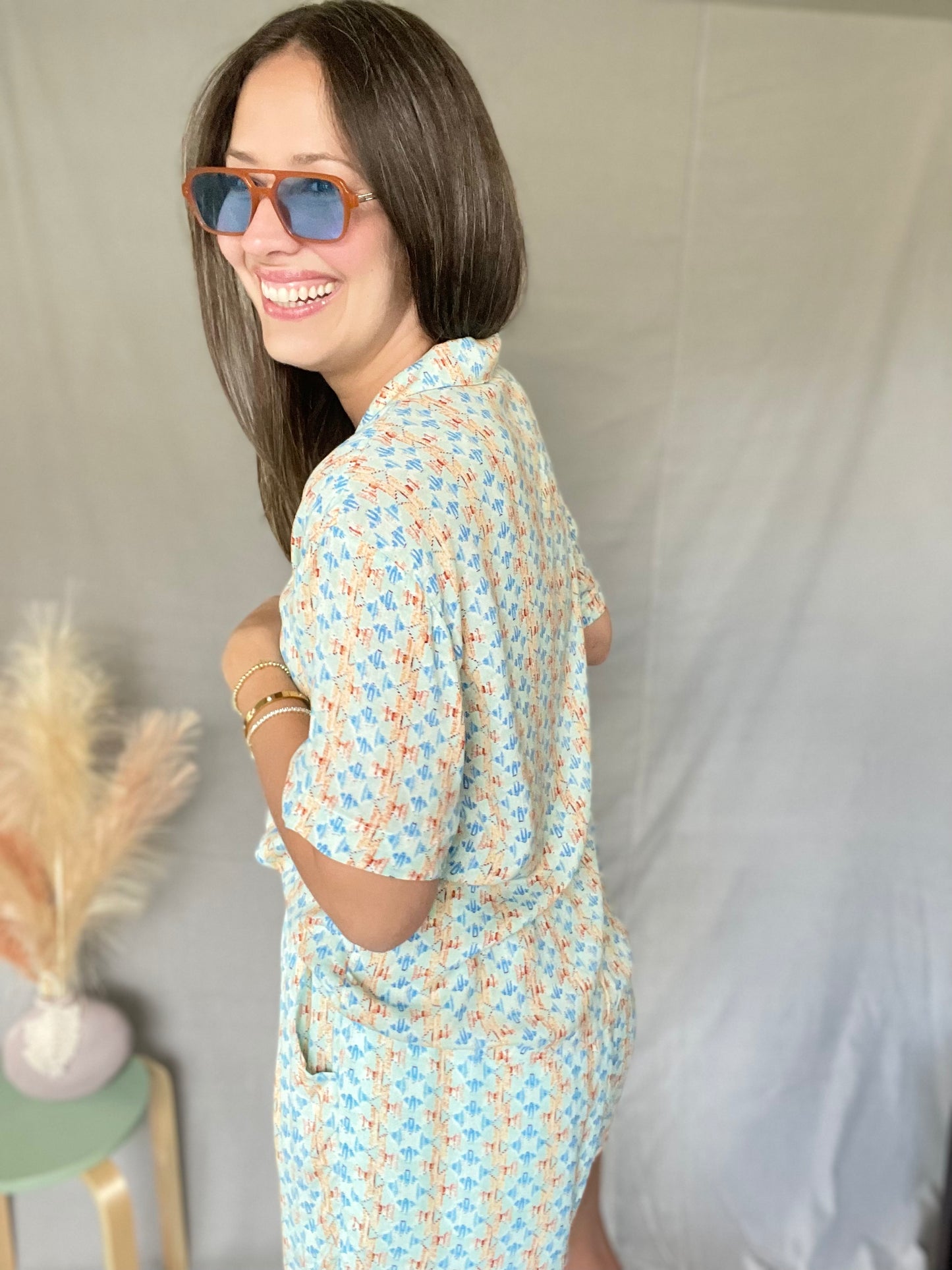 Aviva Boho Top and Shorts Set