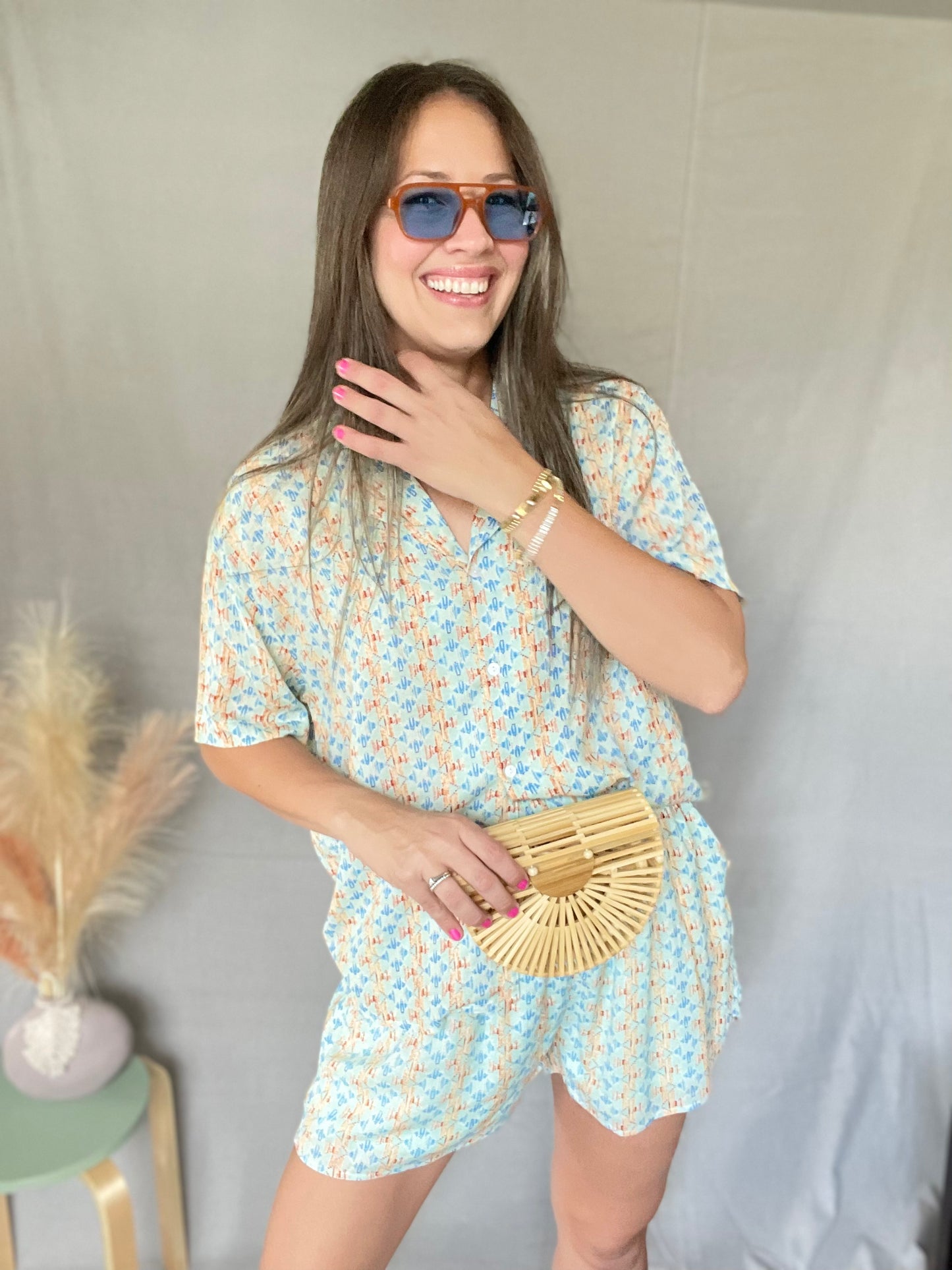 Aviva Boho Top and Shorts Set