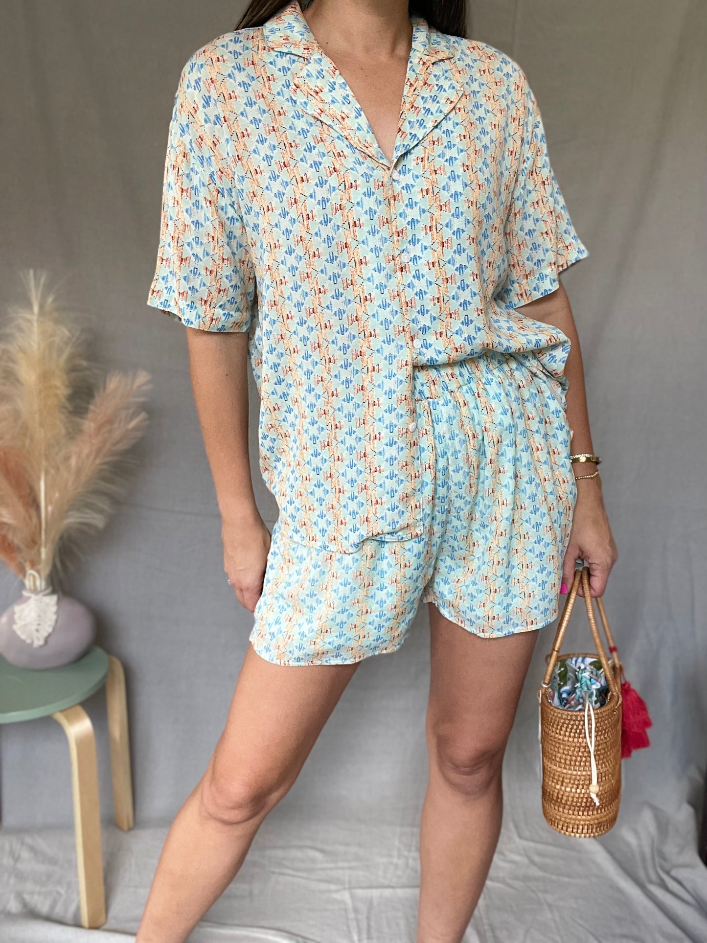 Aviva Boho Top and Shorts Set