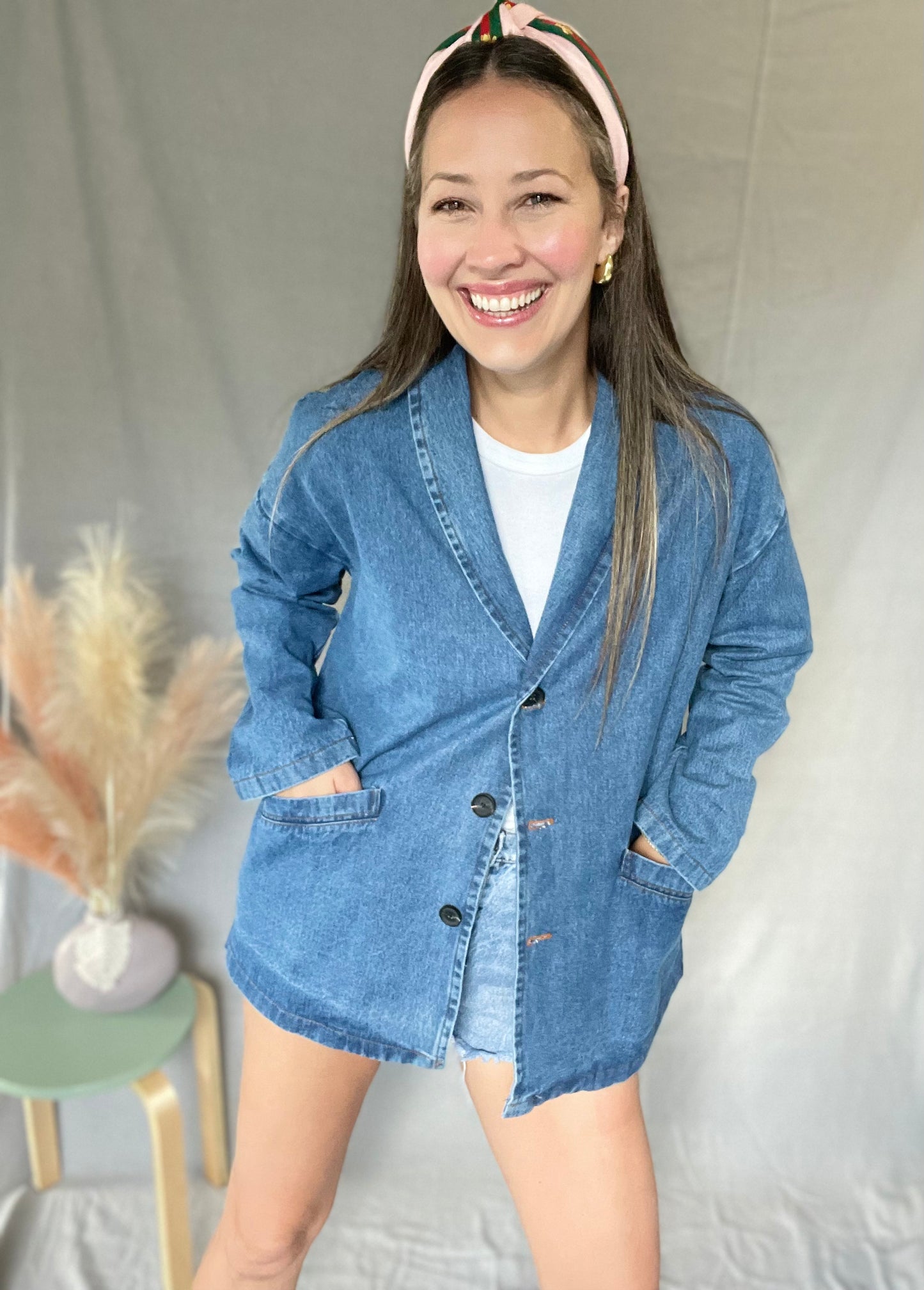 Sofia Denim Oversized Jacket Blazer