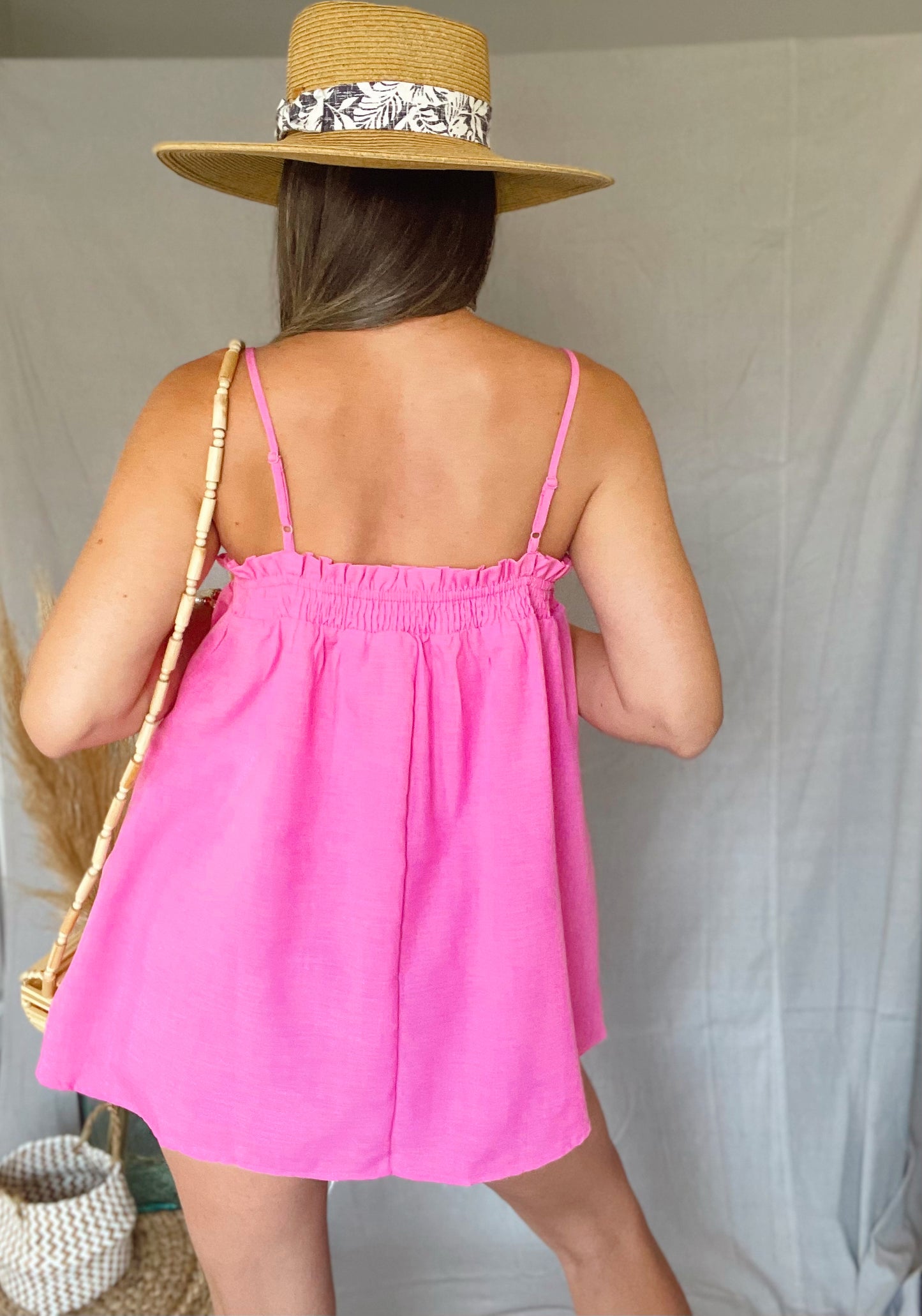 Loose Tunic Tank Pink Top