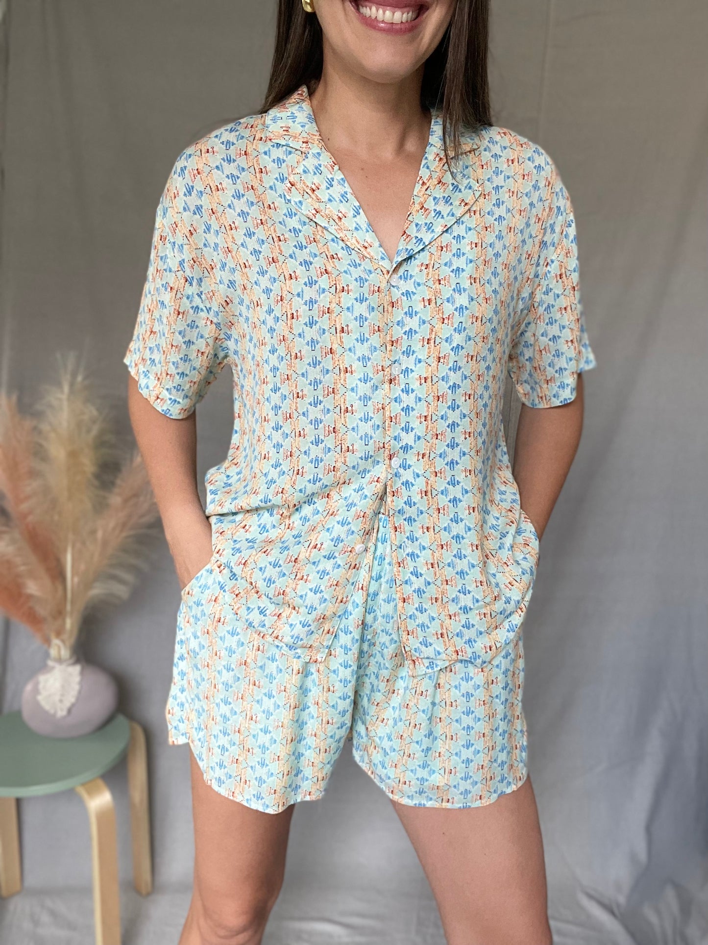 Aviva Boho Top and Shorts Set