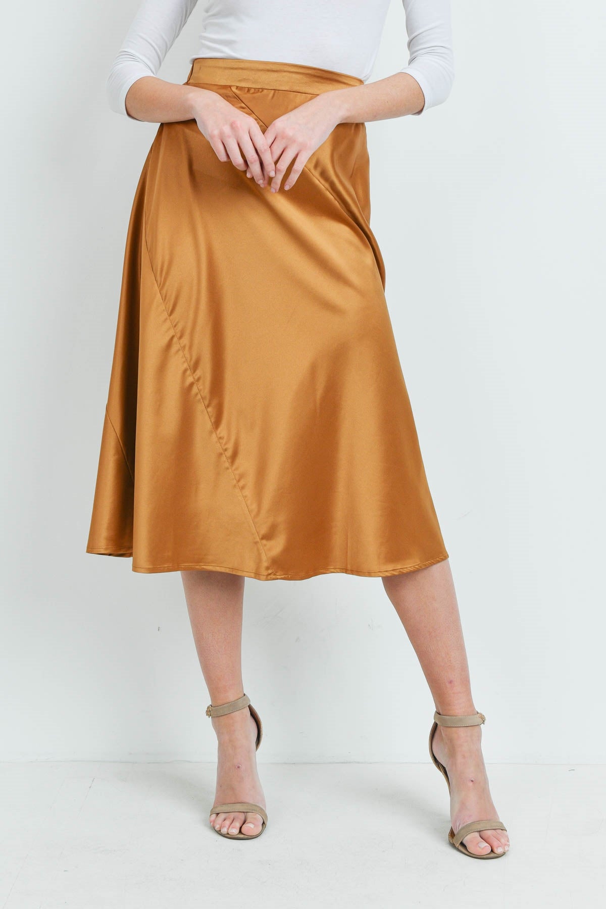 Silky Midi Skirt