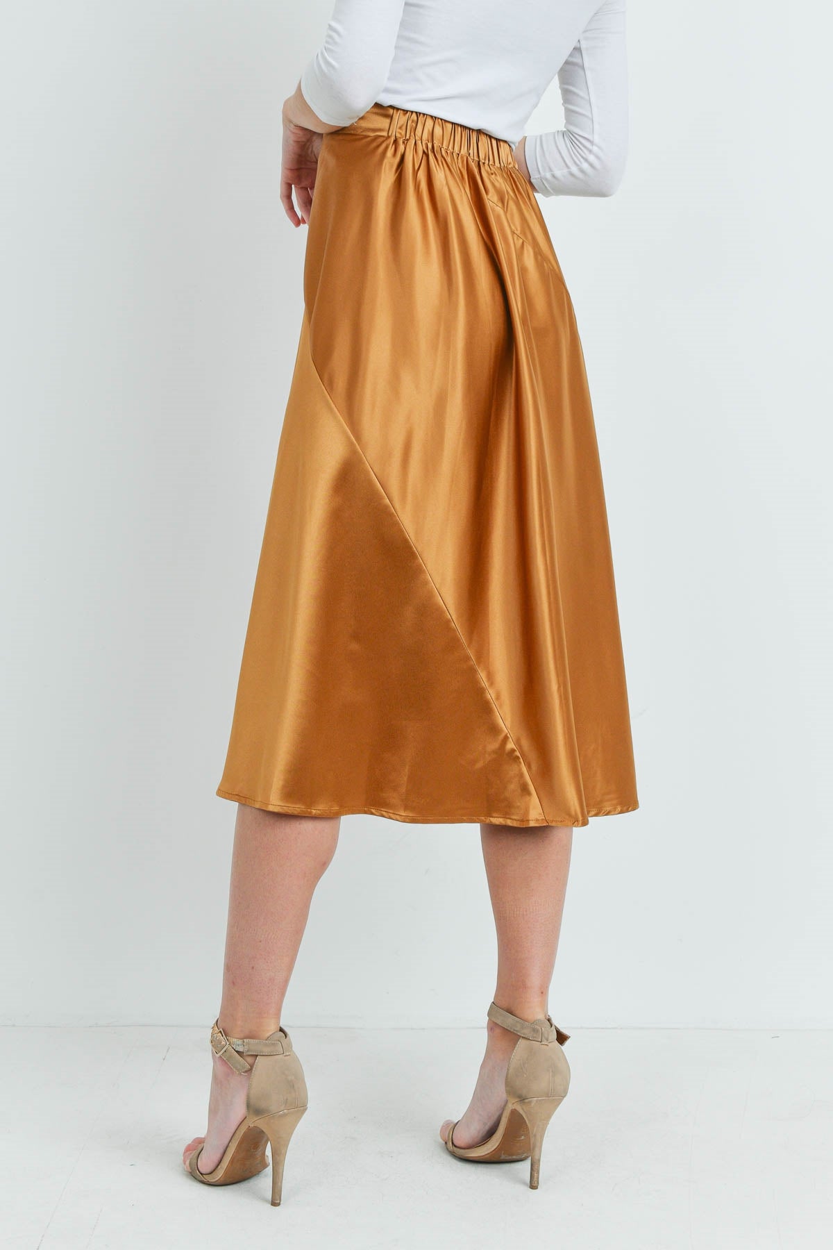 Silky Midi Skirt