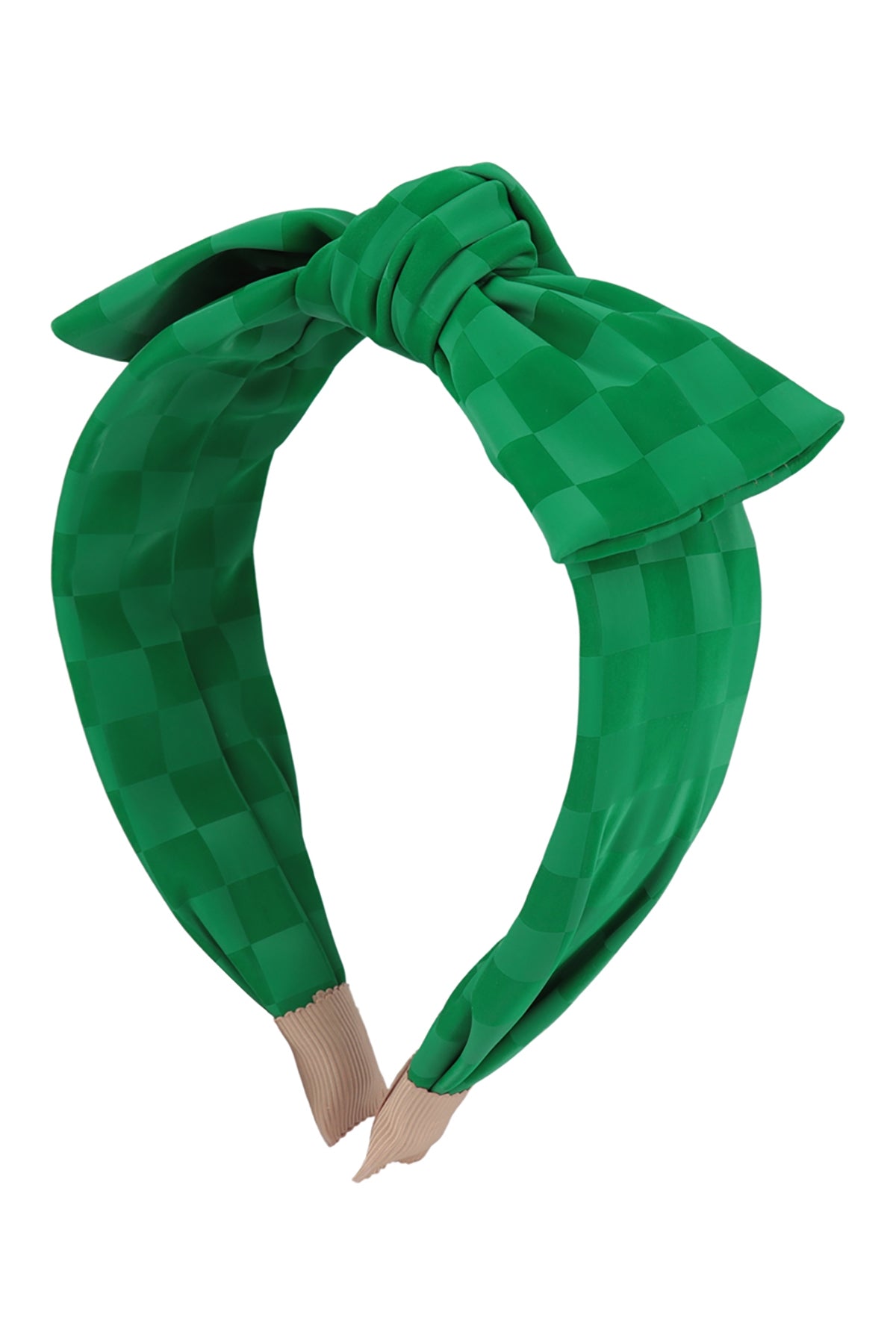 Green Checkered Headband