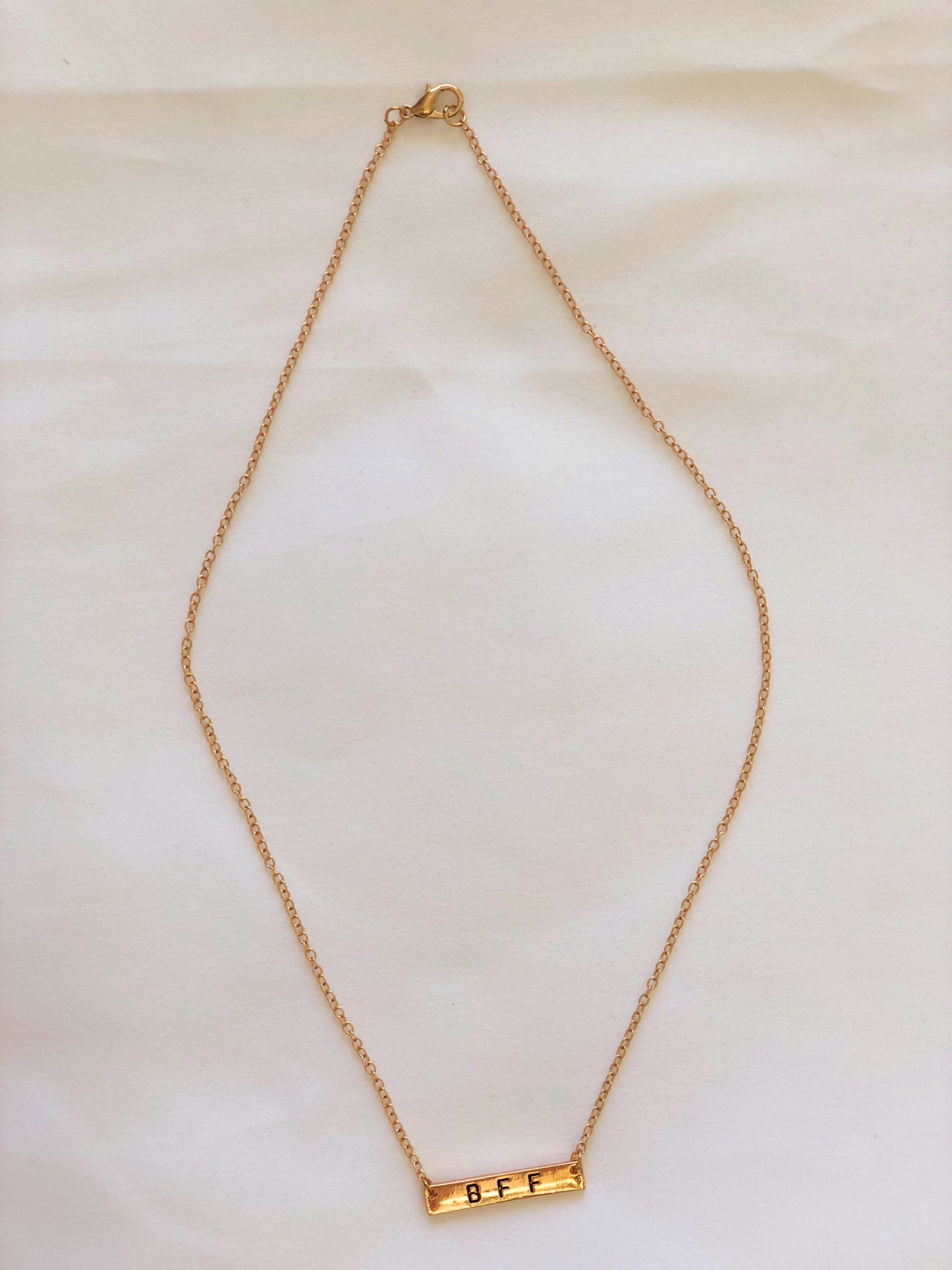 Gold "Bff" Chain Necklaces