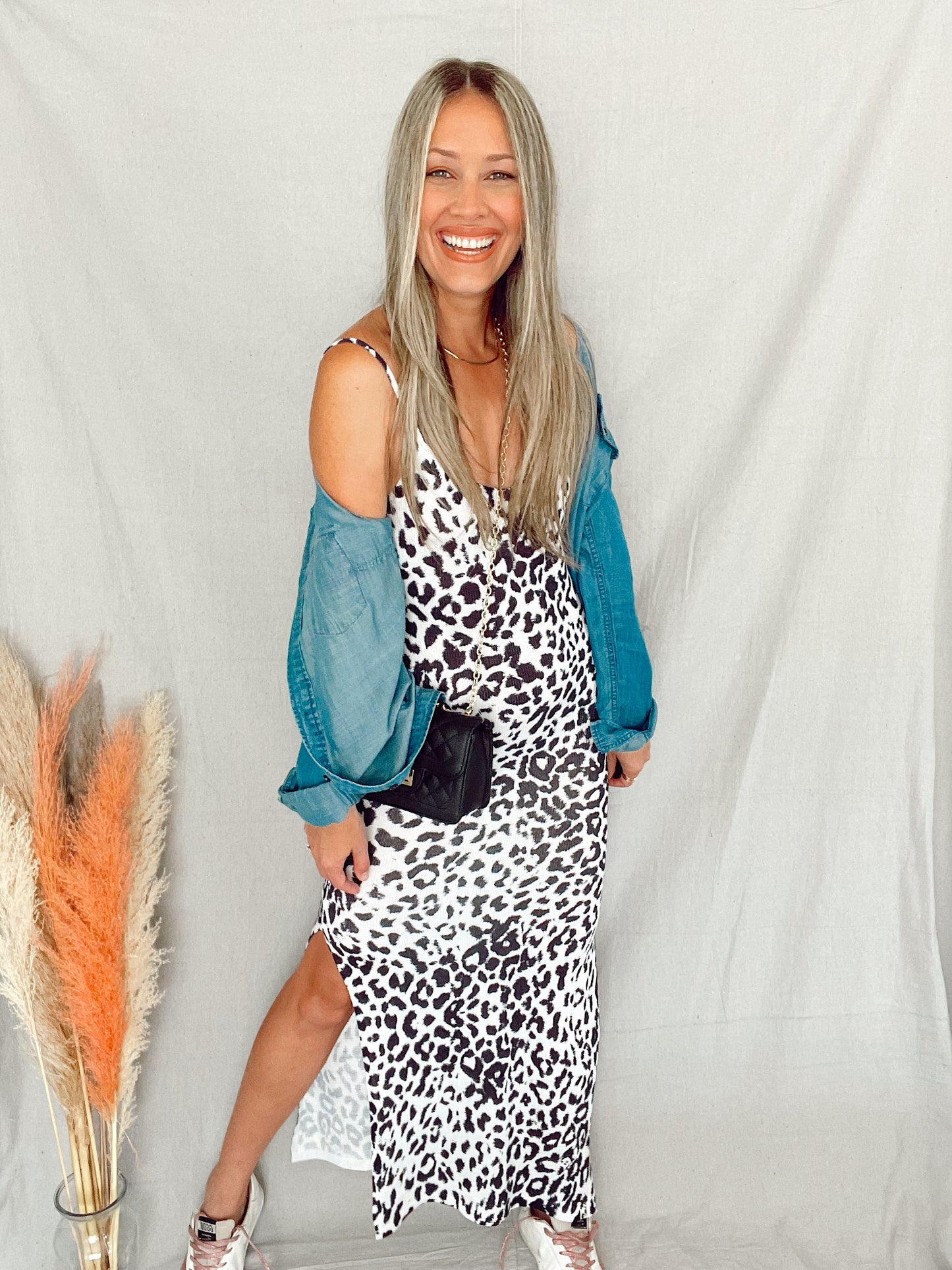 Eliza Animal Print Maxi Dress