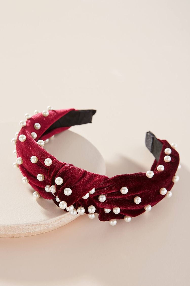 Pearl Velvet Headband
