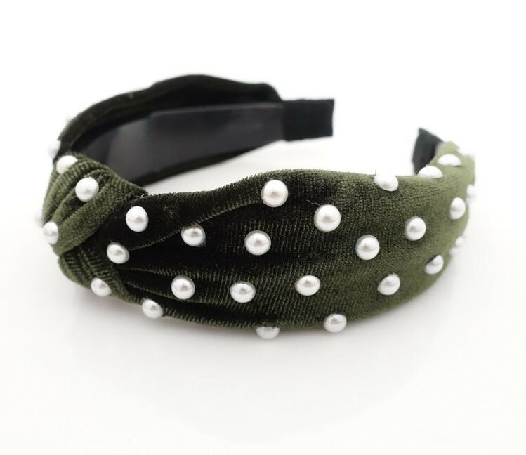 Pearl Velvet Headband