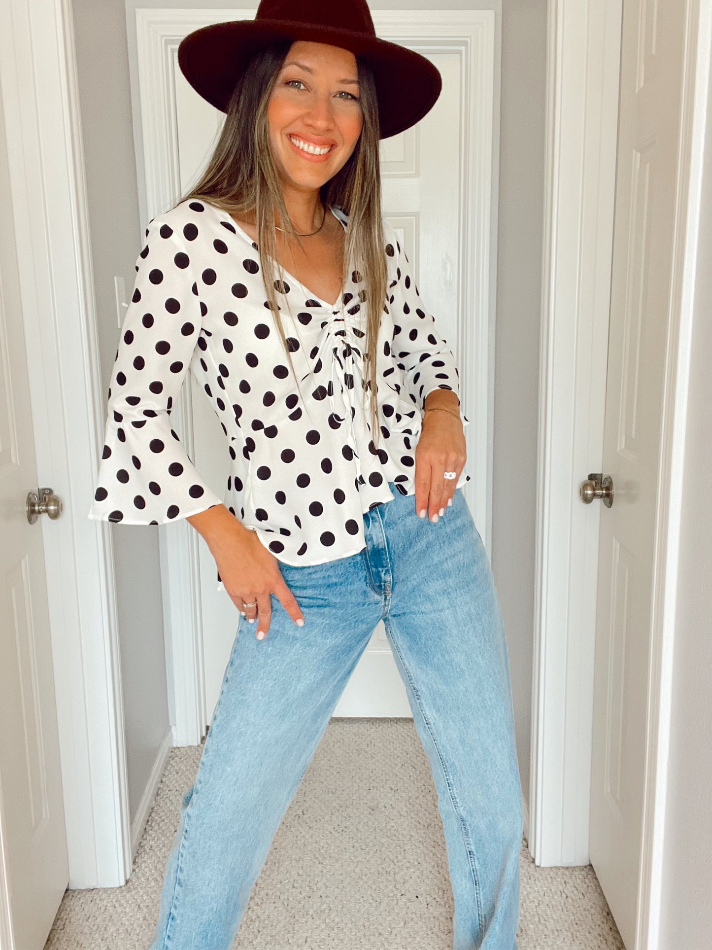 Zaina Polka Dots Top