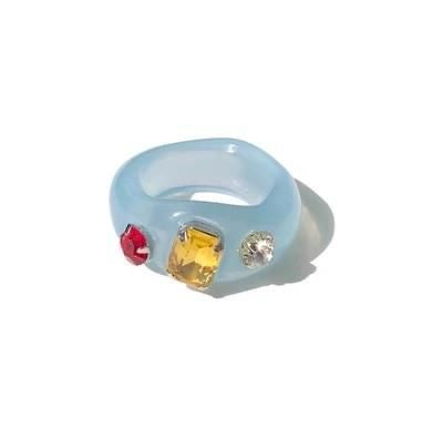 Rhinestone Acrylic Ring