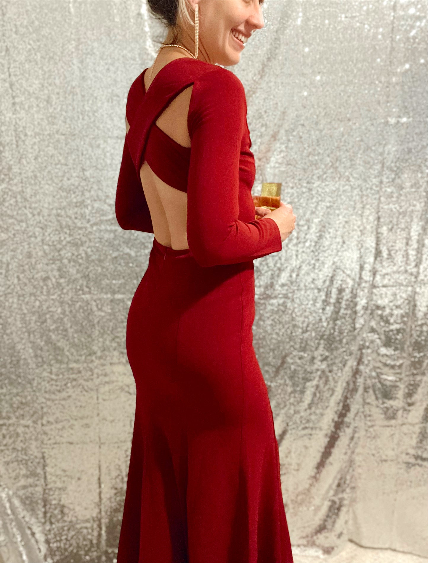 Burgundy Dress