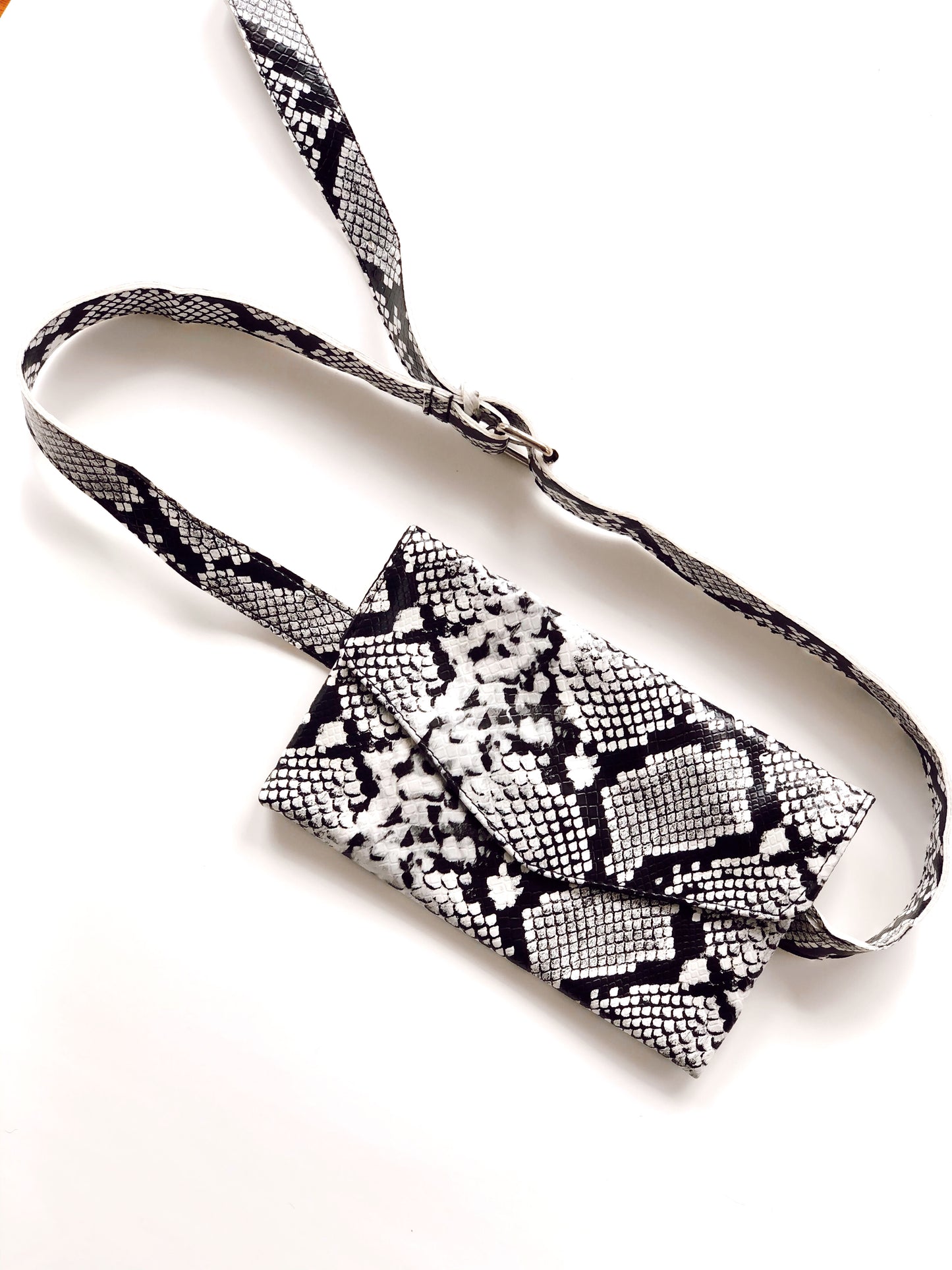Snake Print Belt Bag / Clutch