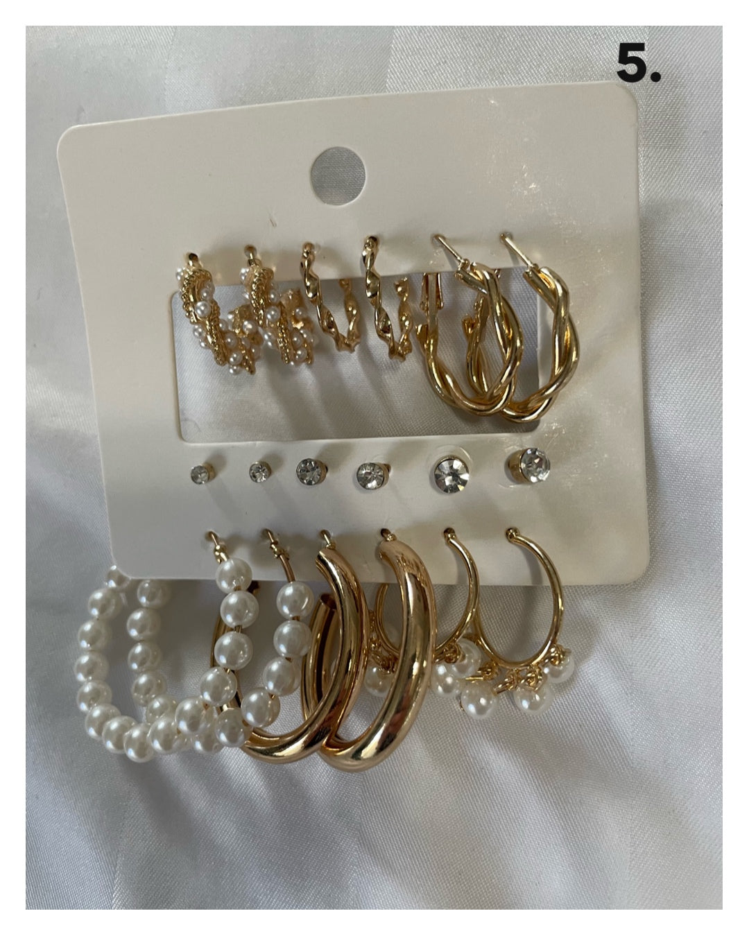Gold Earrings Set