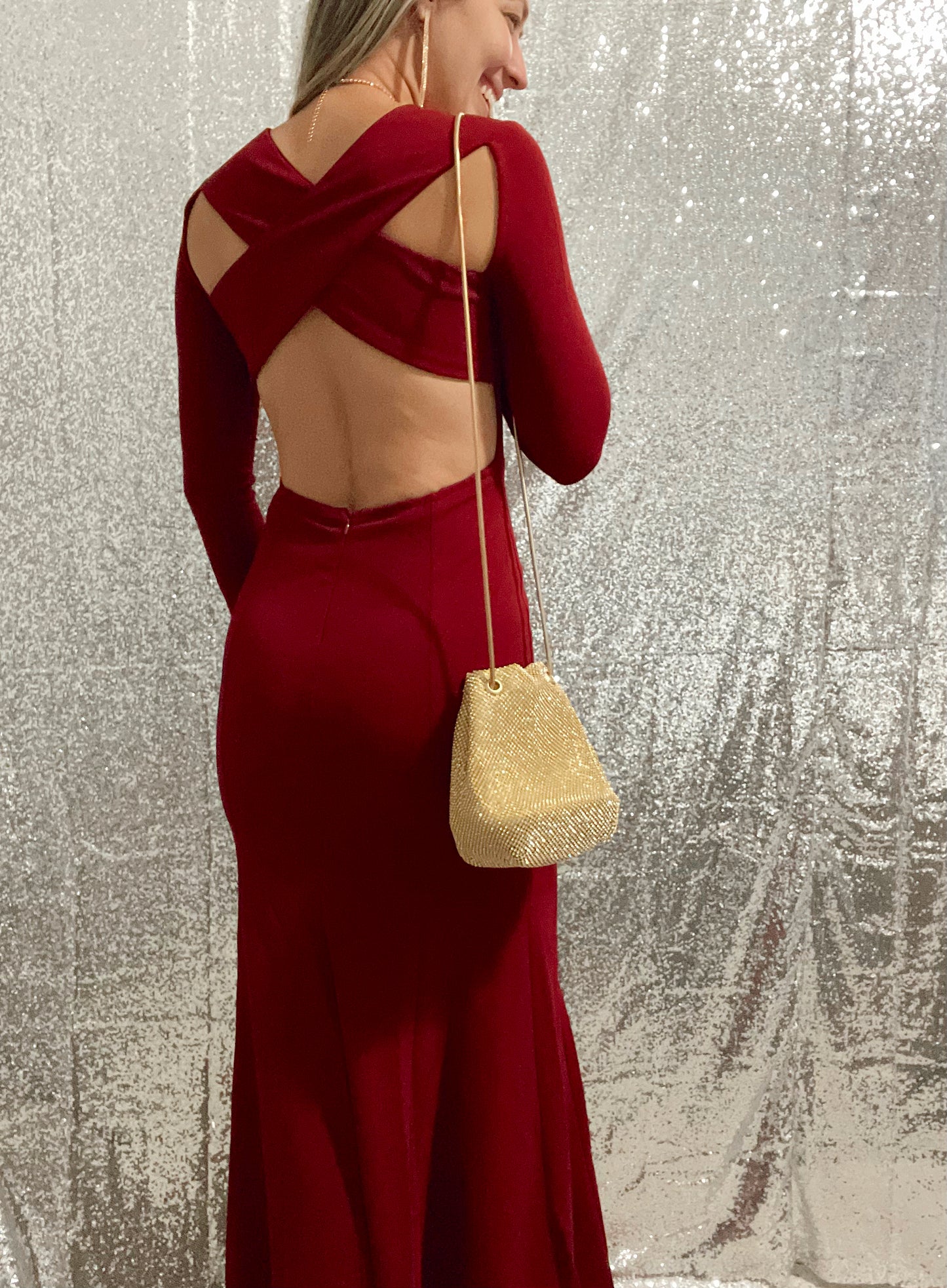 Burgundy Dress