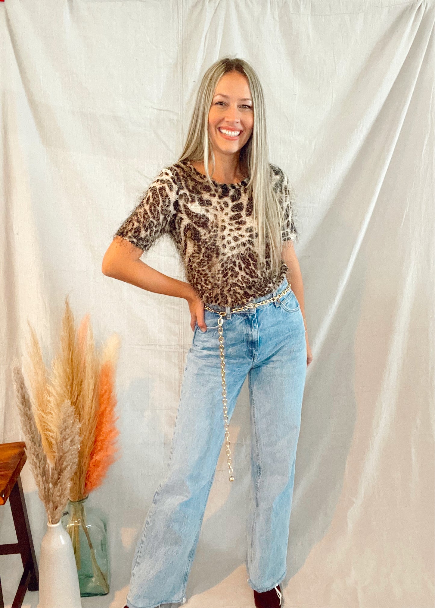 Elva Animal Print Top