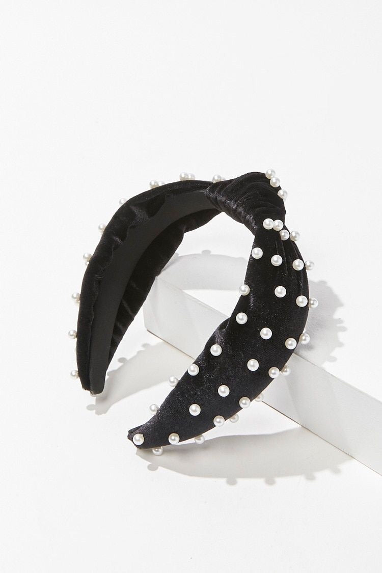 Pearl Velvet Headband