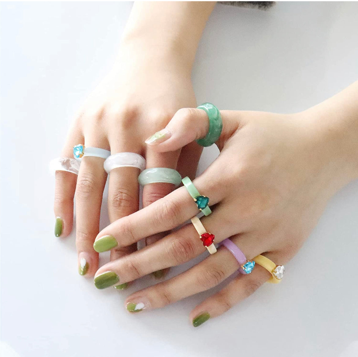 Color Solid Acrylic Ring