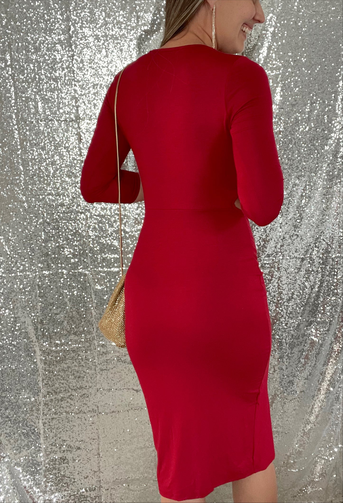 Dark Red Dress