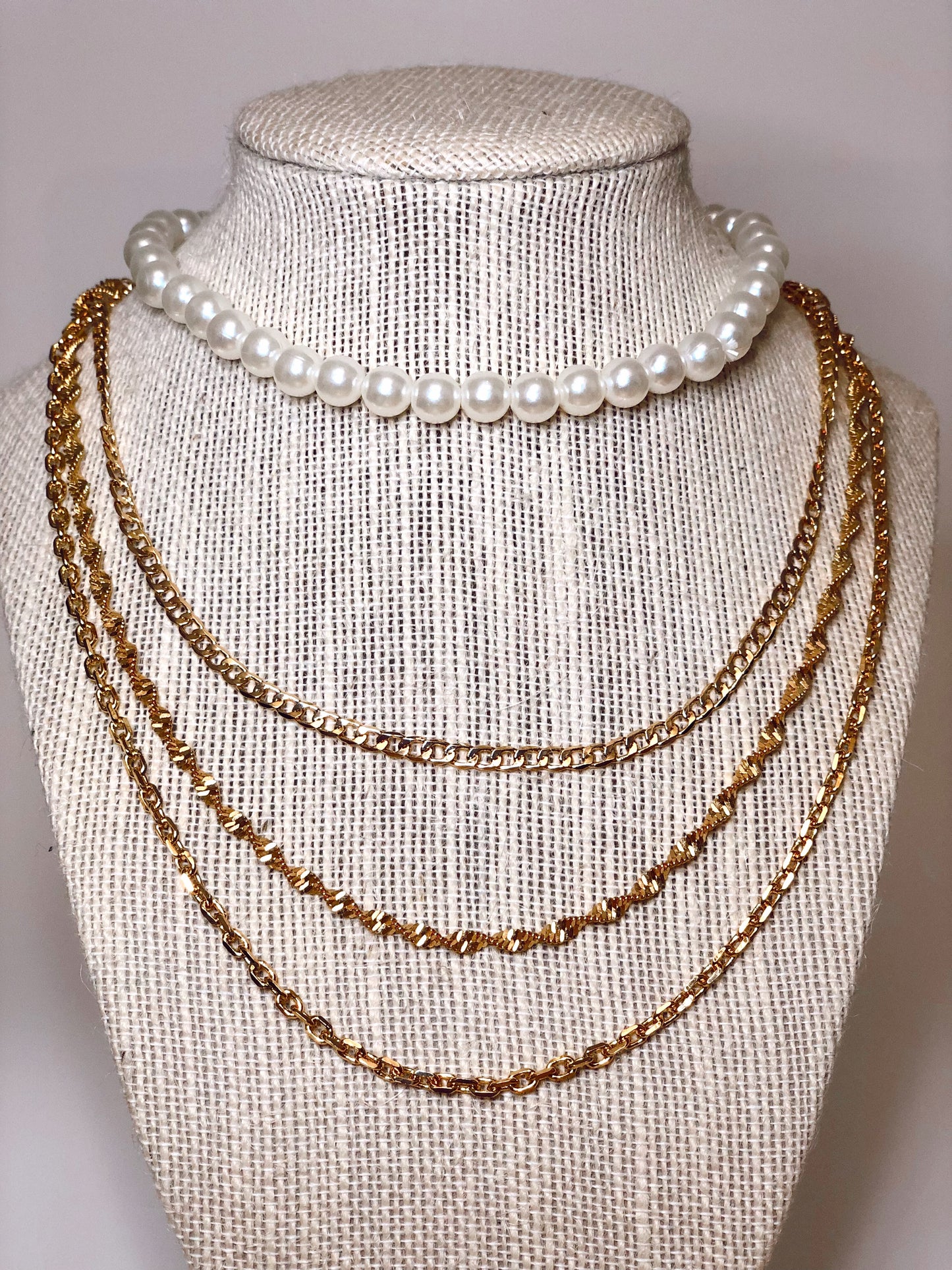 Pearl Elastic Necklaces