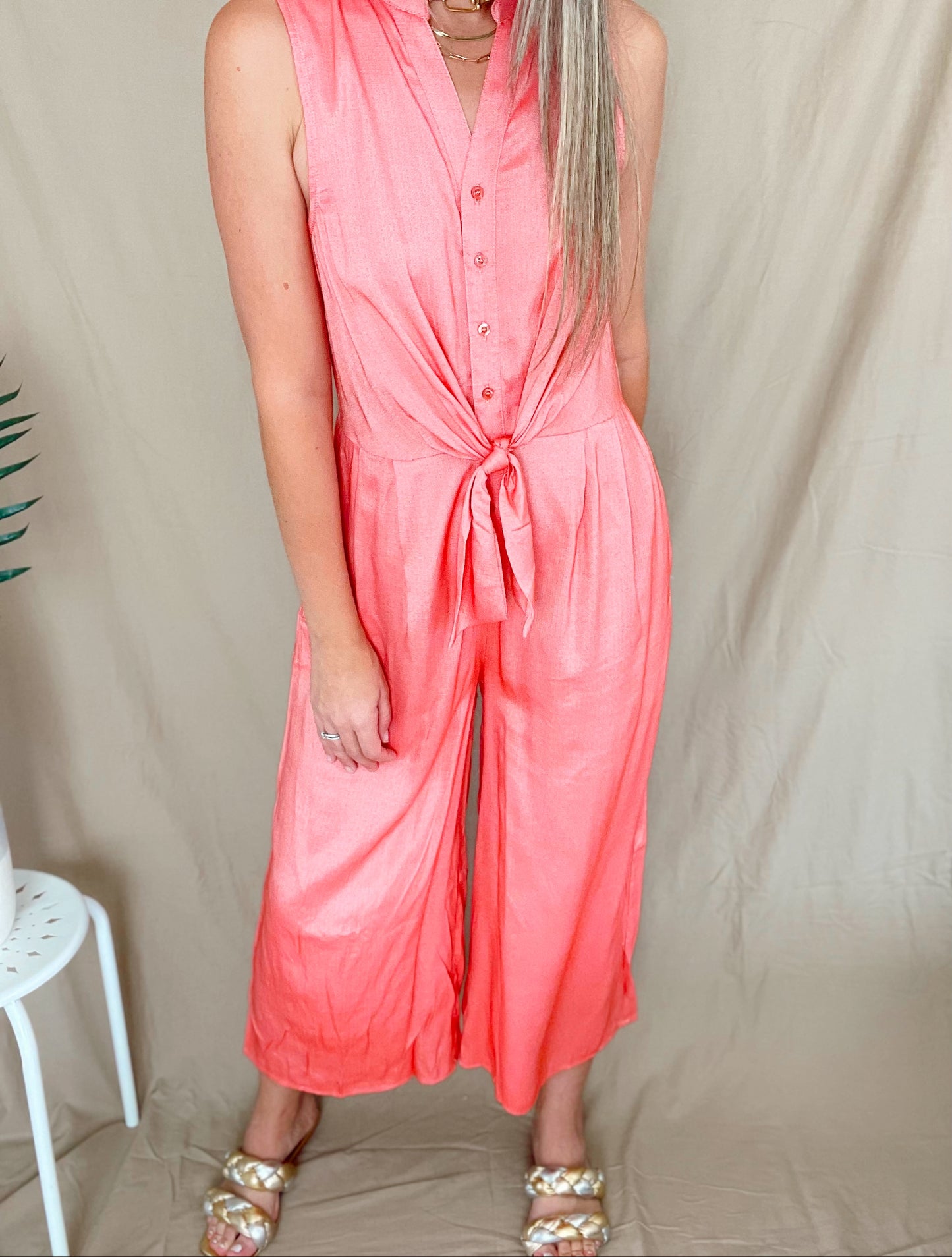 Coral Jumpsuit