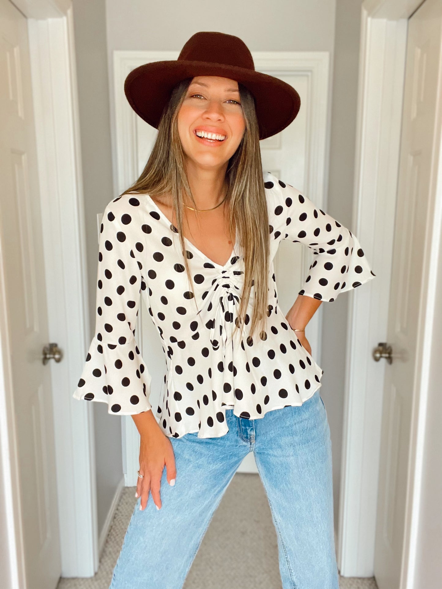 Zaina Polka Dots Top