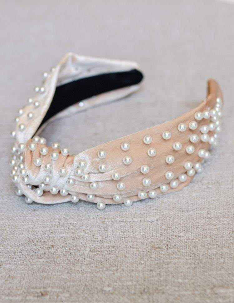 Pearl Velvet Headband